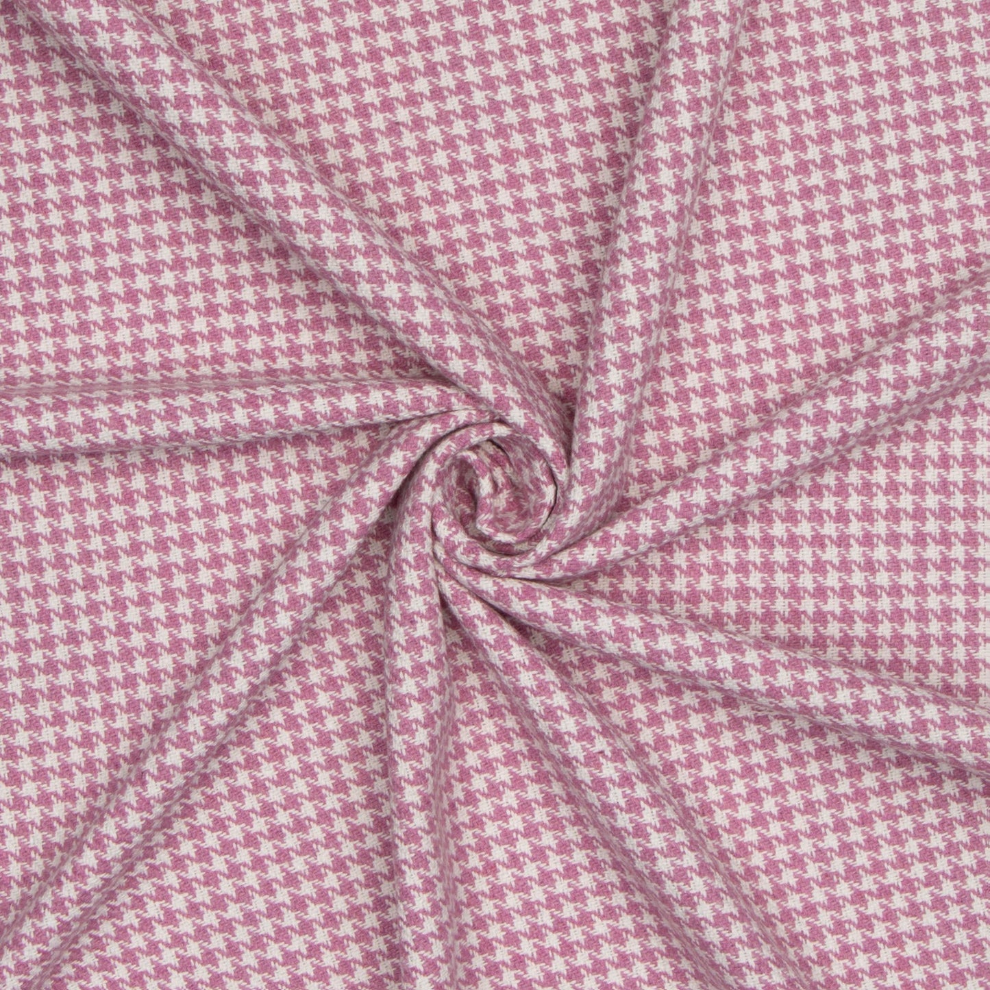 Hounds - Tooth Candy Pink & White - Ragland Fabrics