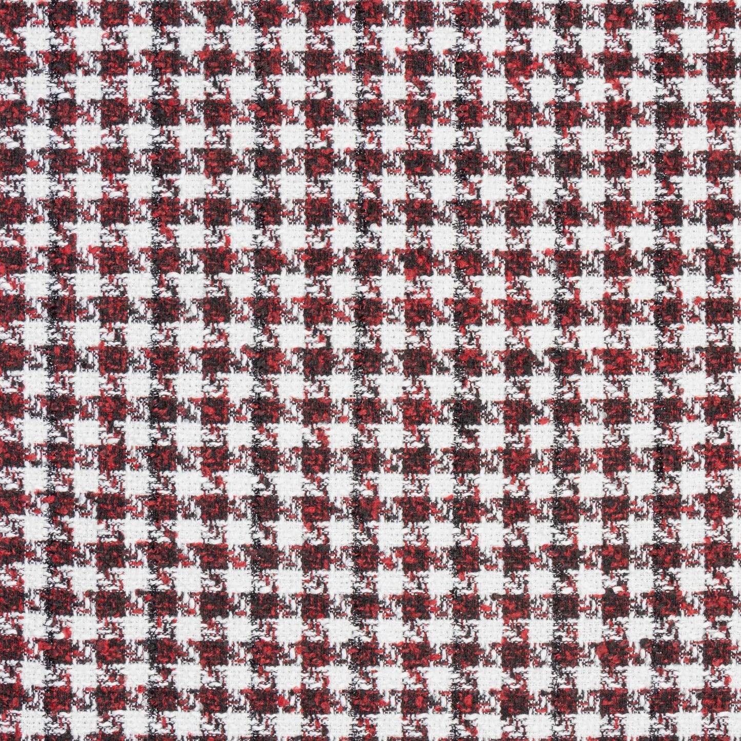Hounds - Tooth Ruby Red & White - Ragland Fabrics