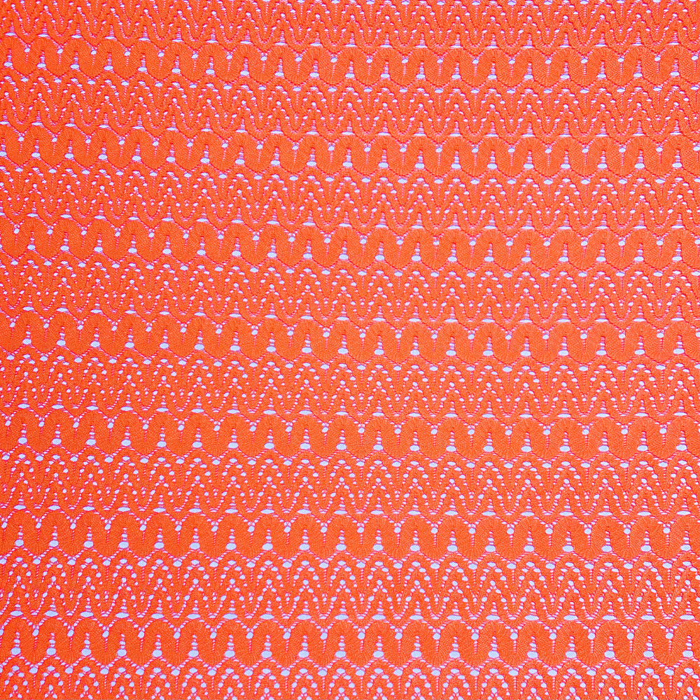 Lace Fabric Orange - Ragland Fabrics