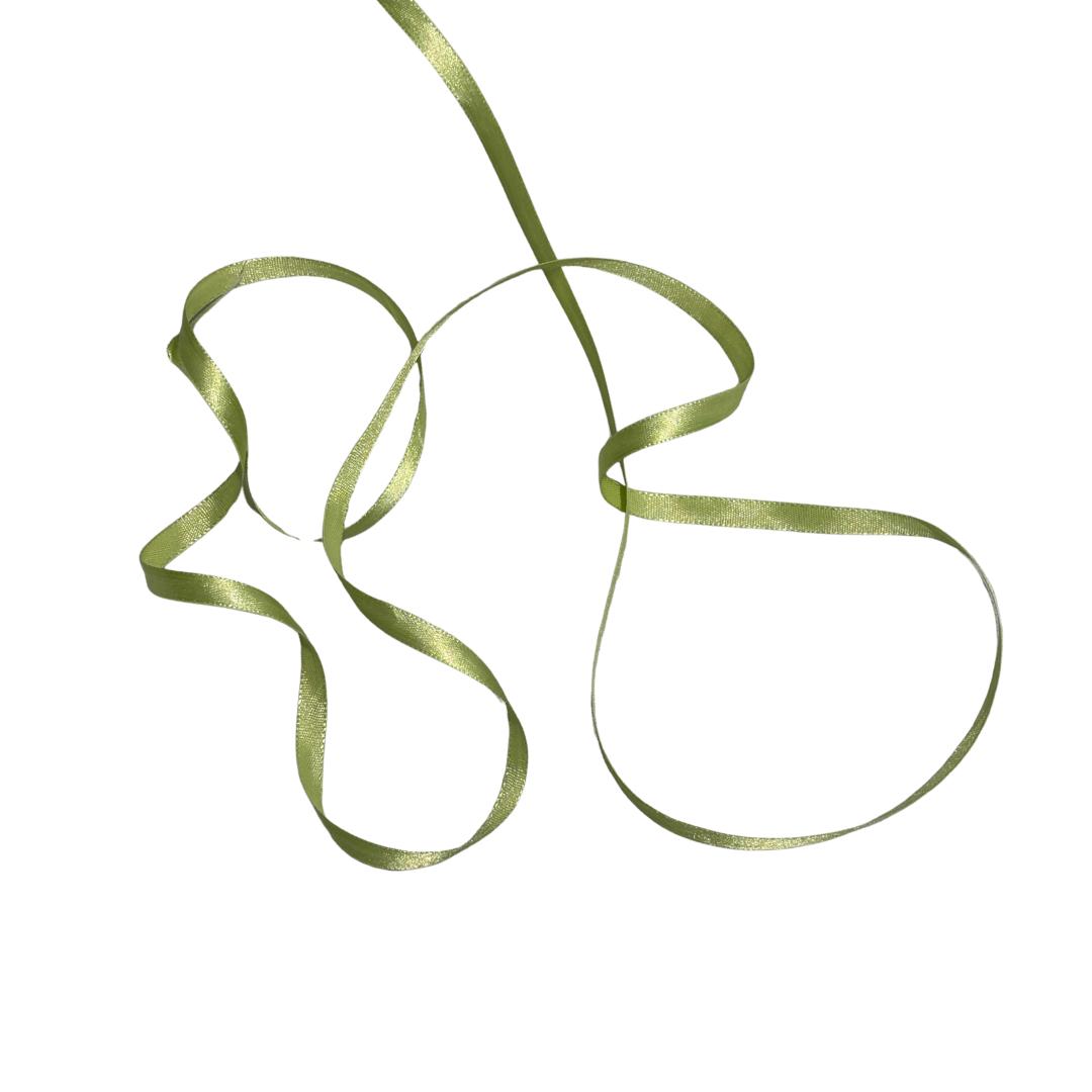 Satin Ribbon 6mm Light Green | TBD - Ragland Fabrics