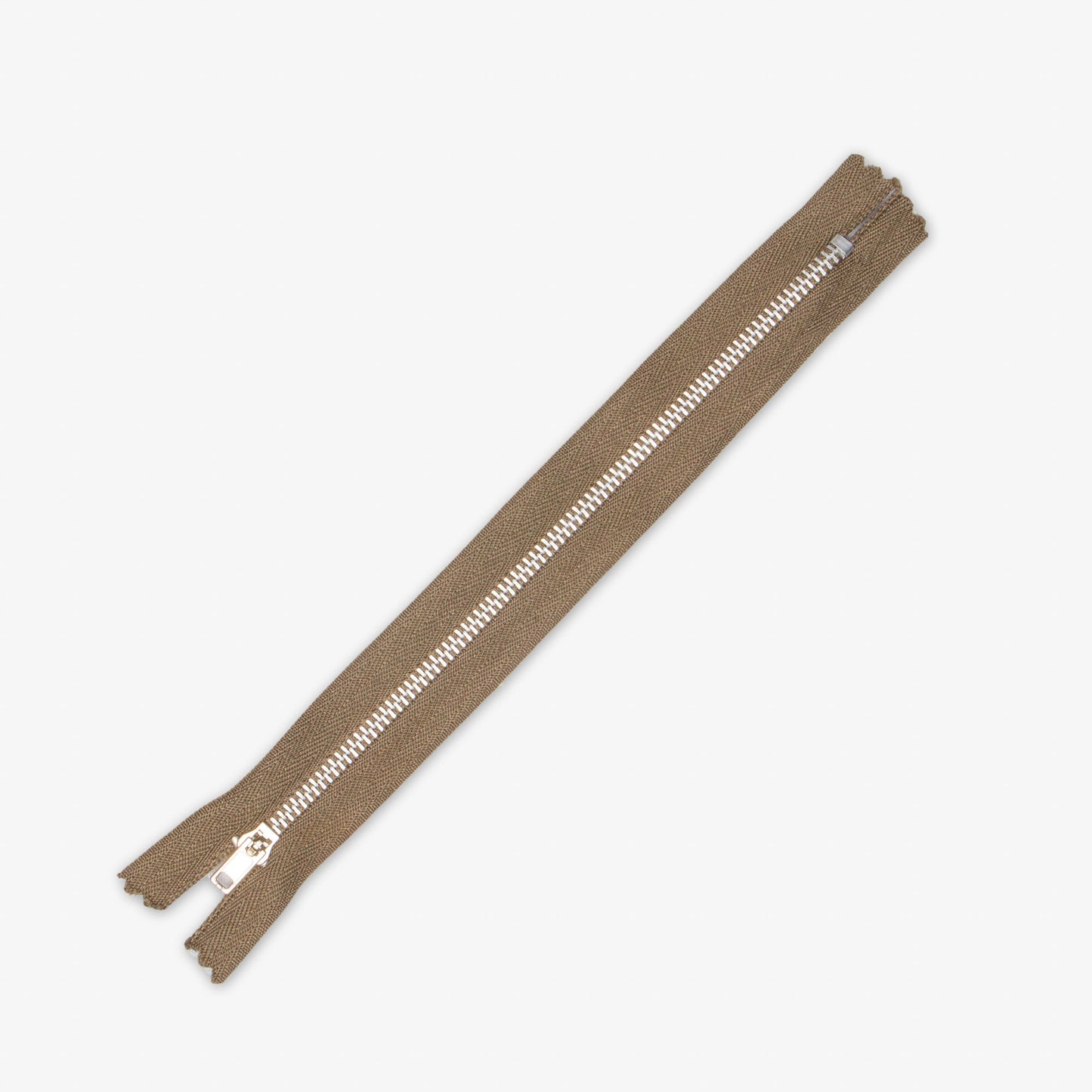 Metal Trouser Zips Military - 20cm - Ragland Fabrics