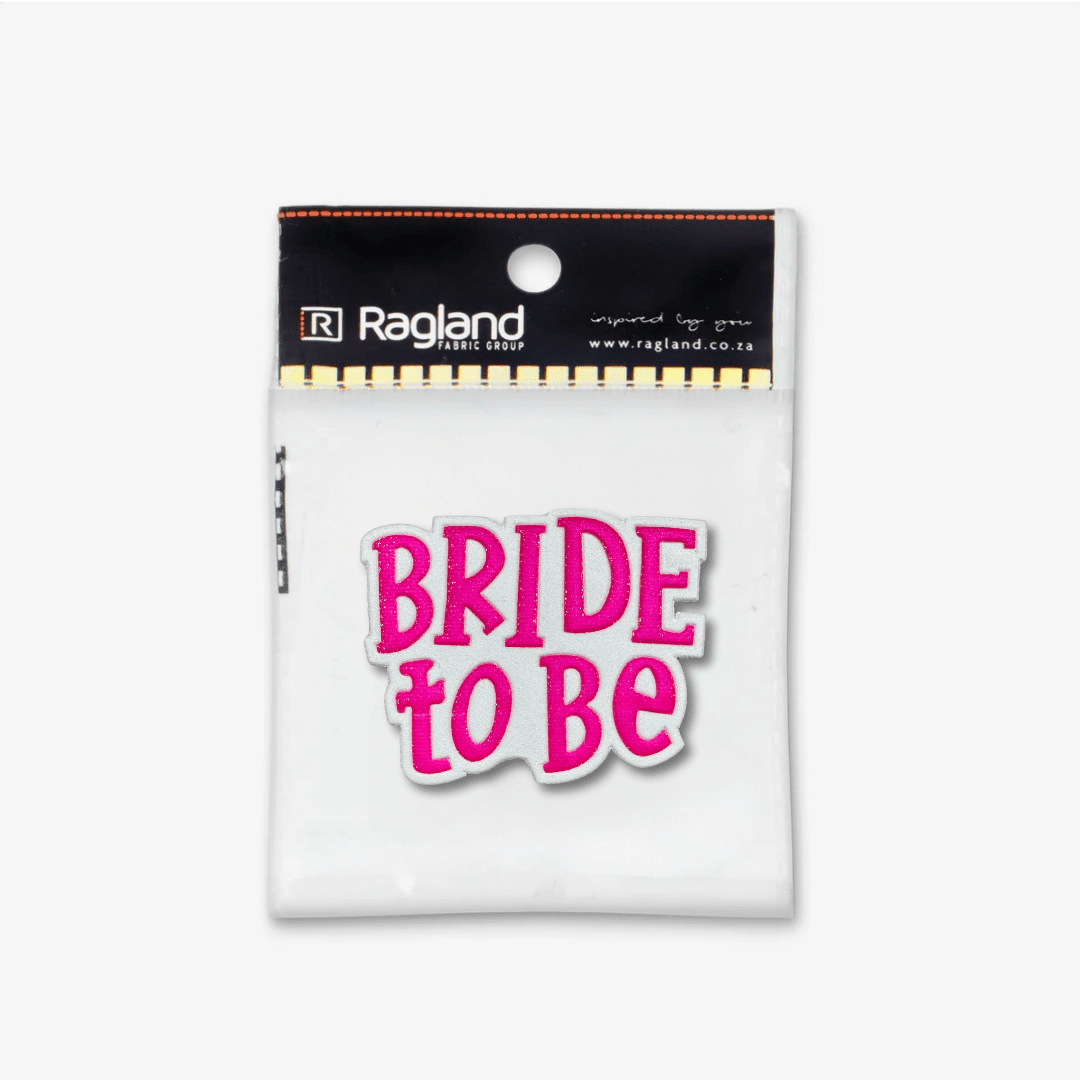 Motif Sew On Badge - Bride to Be - Ragland Fabrics