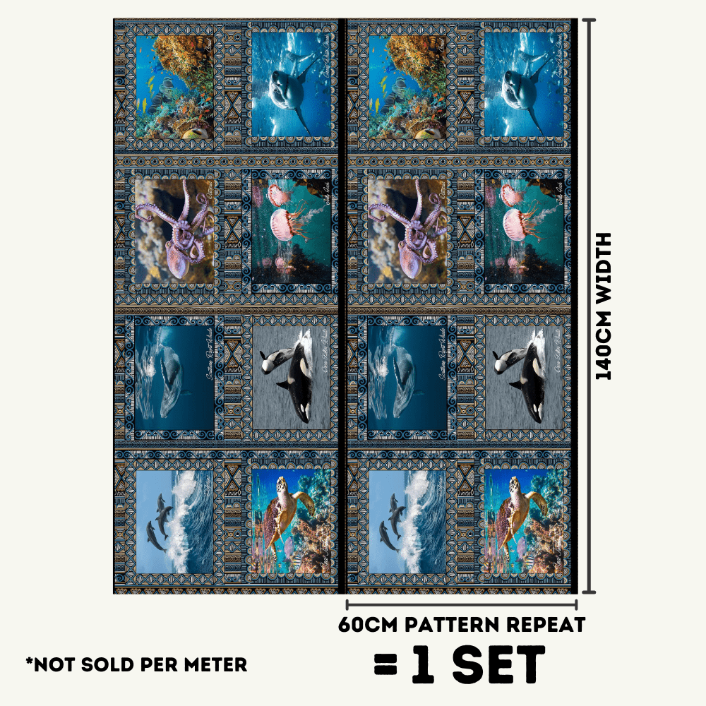 Place Mats South Africa Ocean Life - Ragland Fabrics