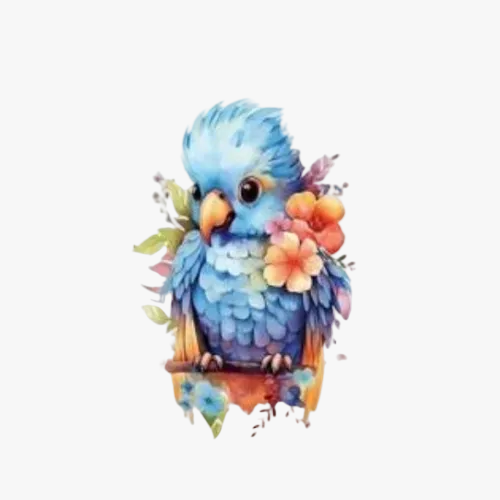 Motif Iron On Badge - Parrot 6.5cmx3.5cm - Ragland Fabrics