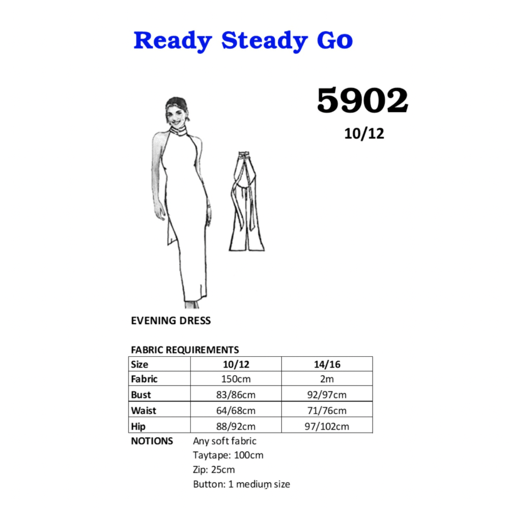 Pattern | Evening Dress 5902 - Ragland Fabrics