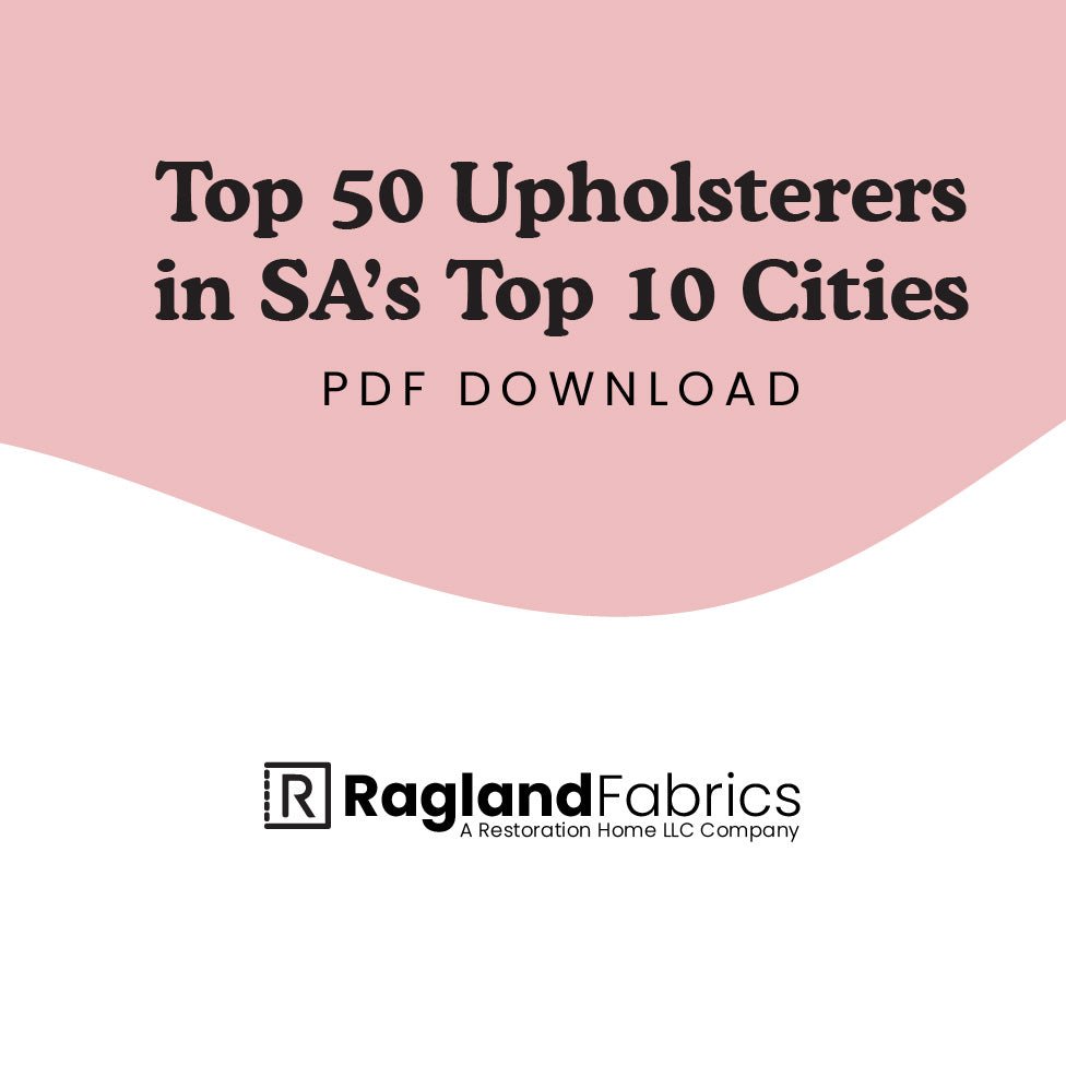 Top 50 Upholsterers in SA - PDF Download - Ragland Fabrics