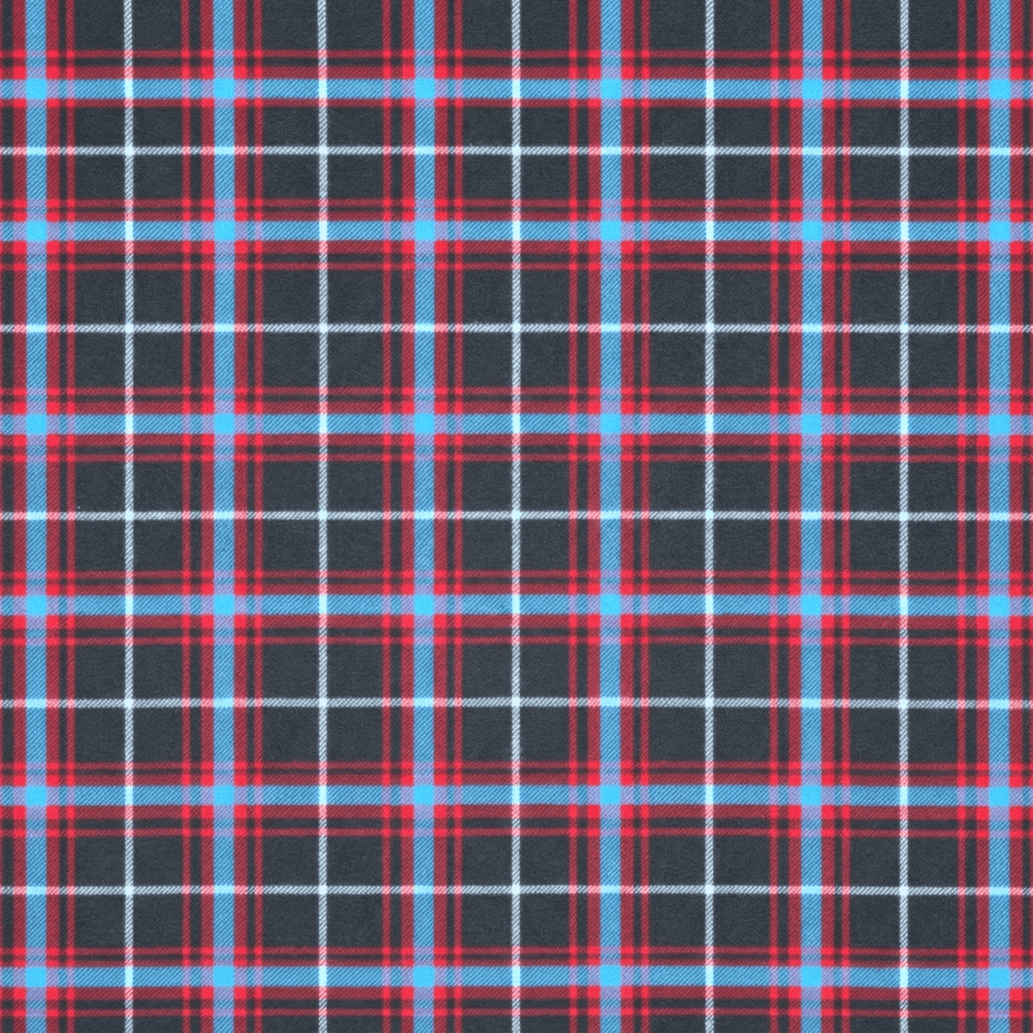 Printed Polar Fleece Tartan Red/Blue - Ragland Fabrics