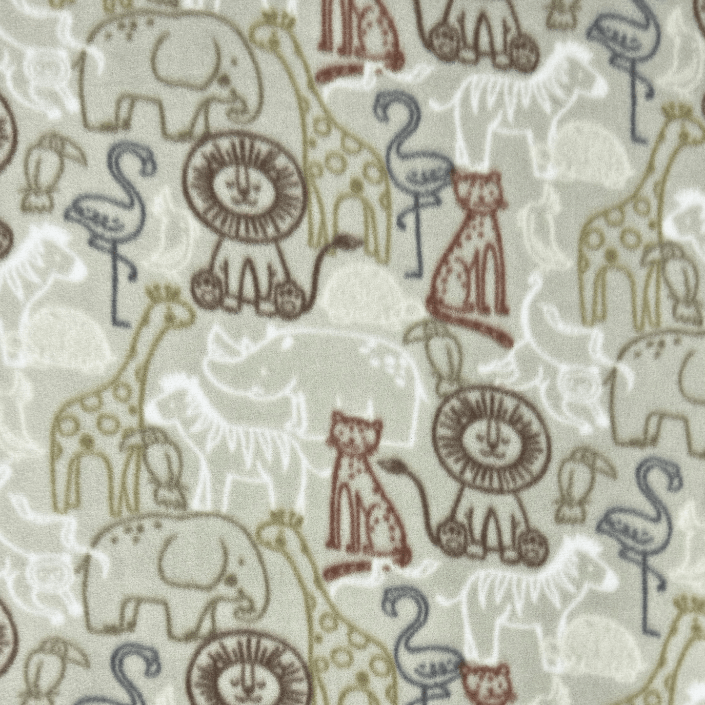 Printed Polar Fleece Safari - Ragland Fabrics