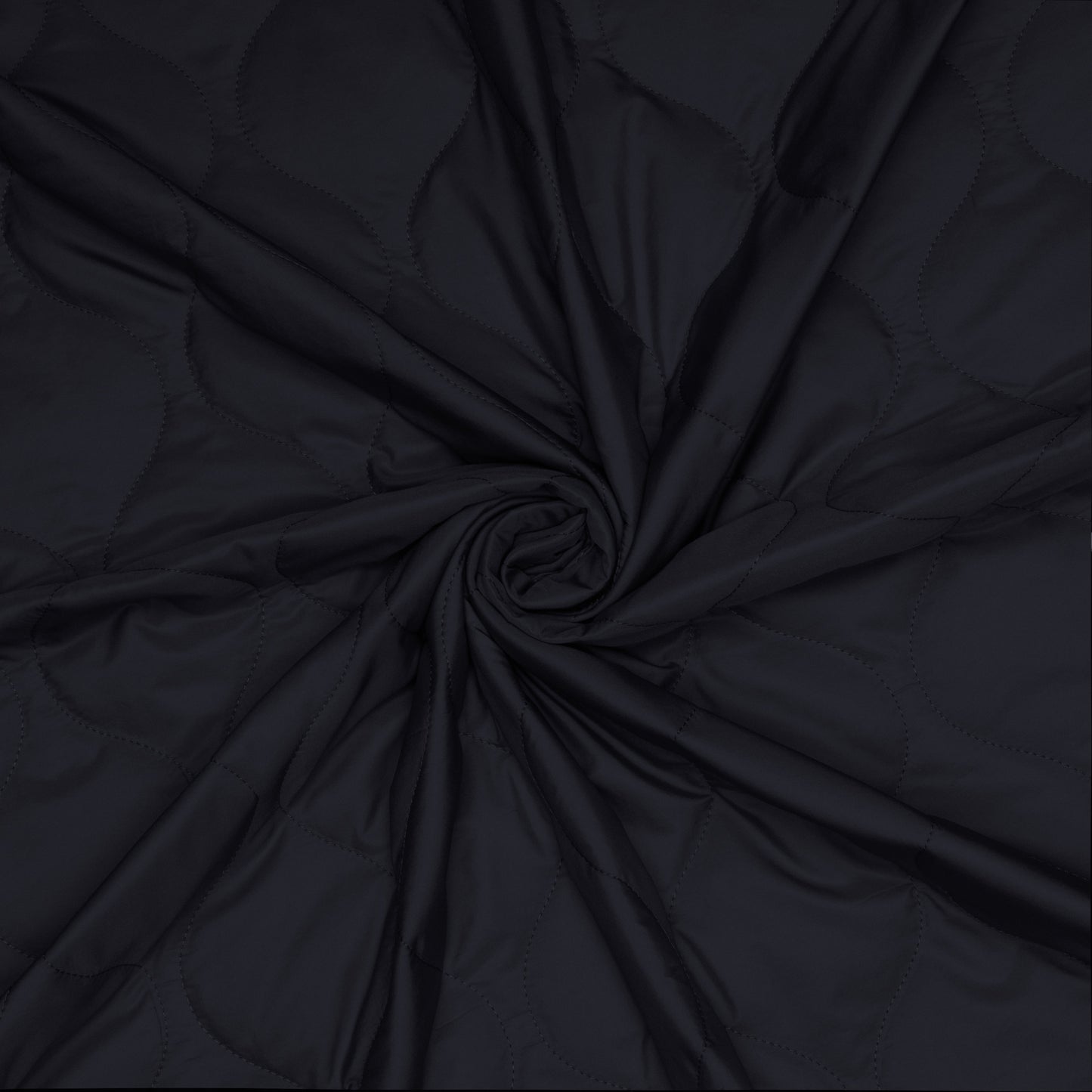 Quilted Jacket Material Black - Ragland Fabrics