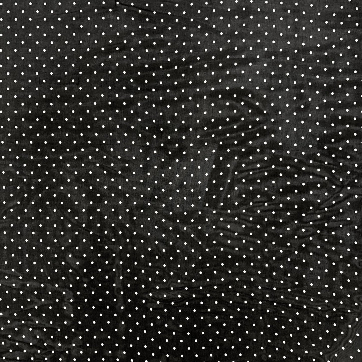 Printed Chiffon Black & White Dot - Ragland Fabrics