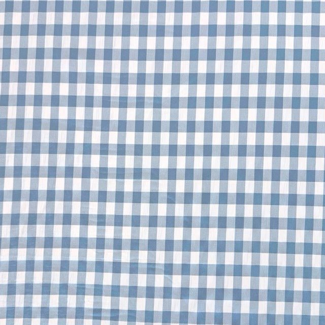 Printed Designer Check Blue - Ragland Fabrics
