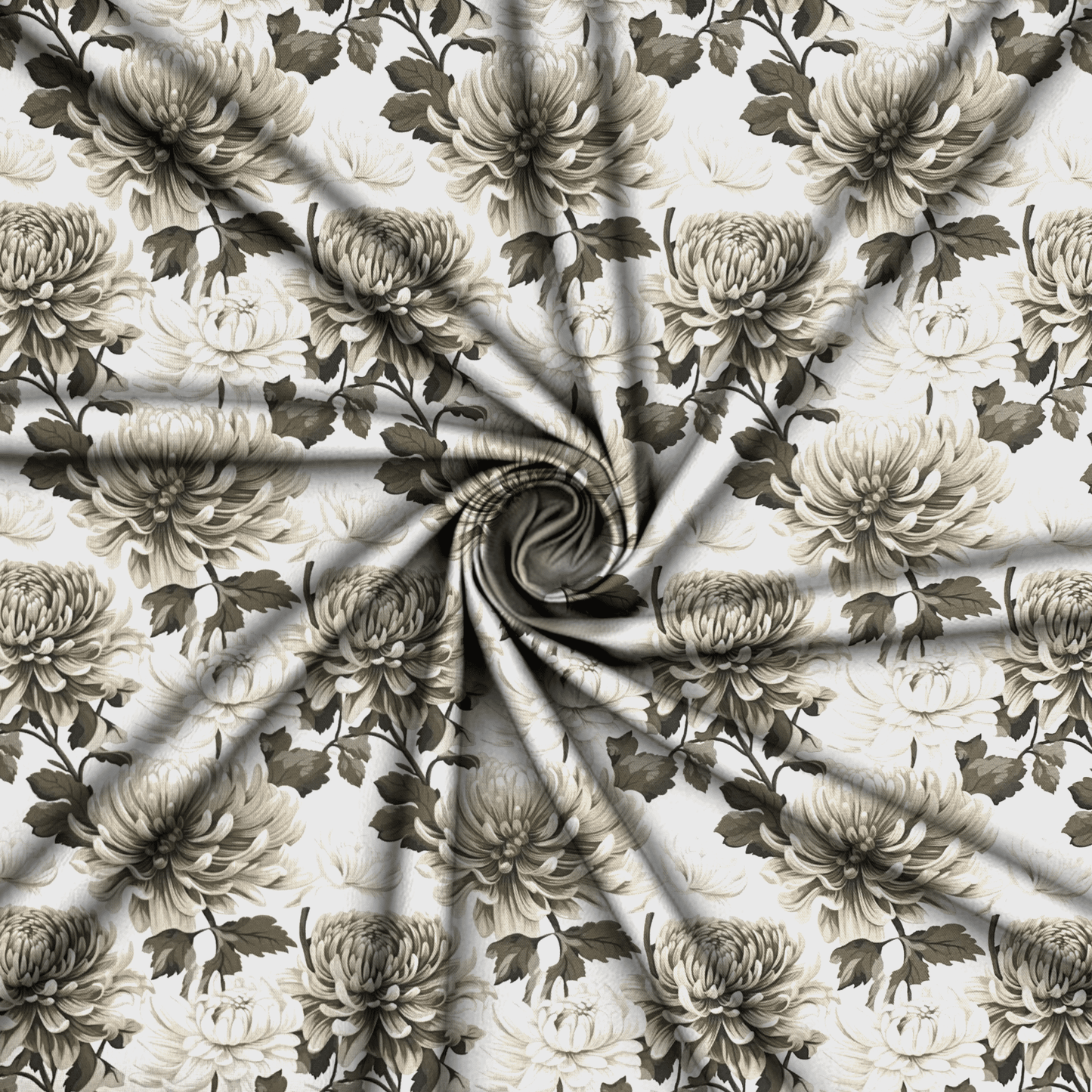 Printed Mini Matt Delft Grey - Ragland Fabrics