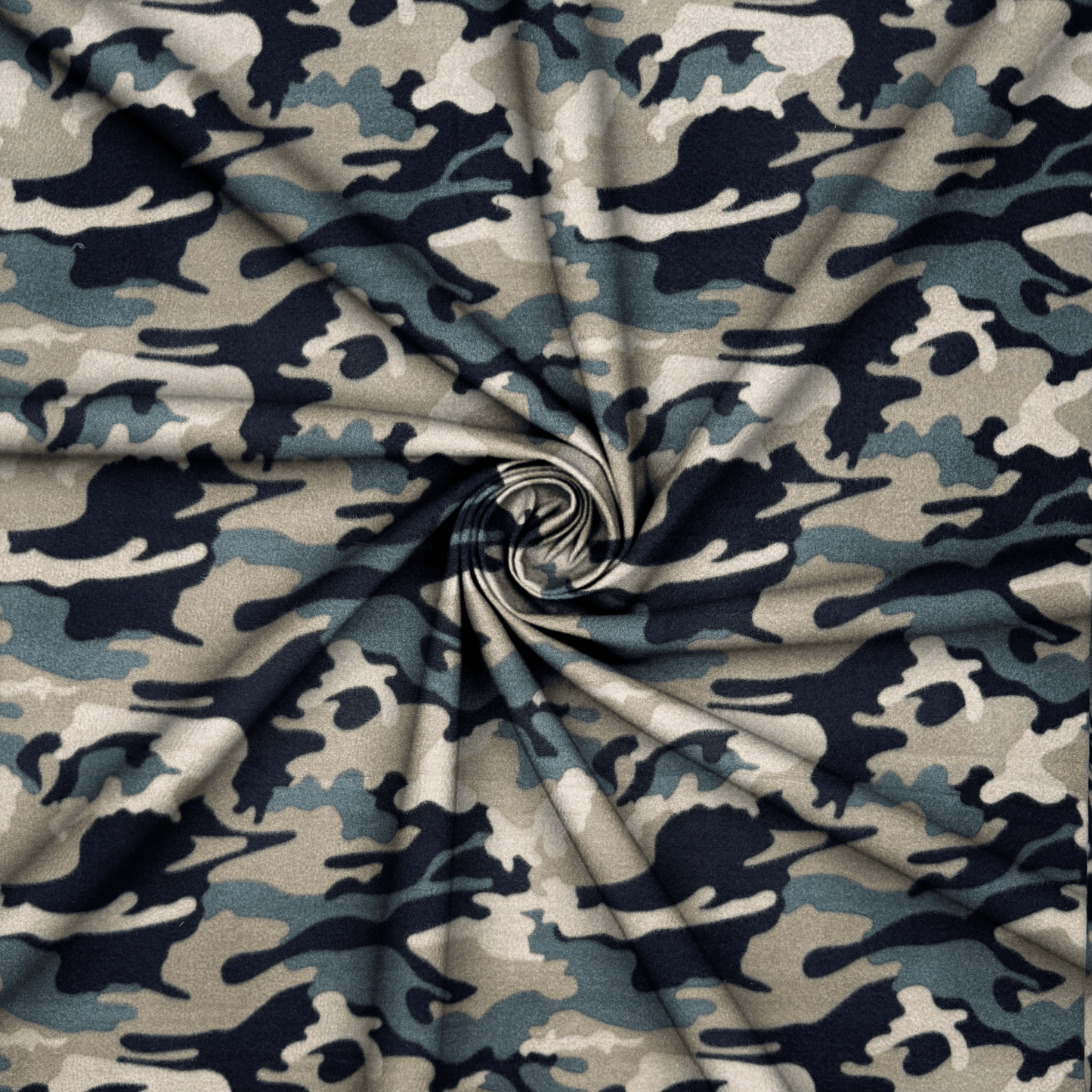 Printed Polar Fleece Camo Olive - Ragland Fabrics