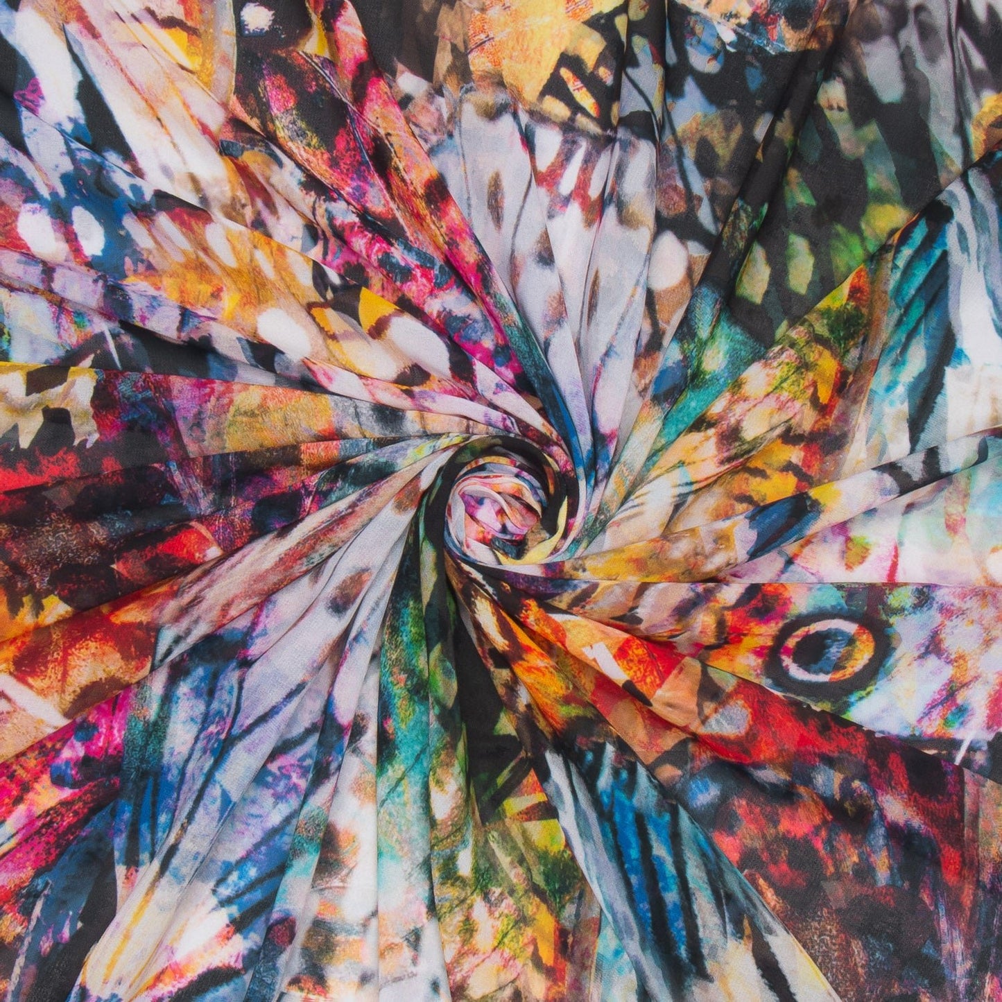 Printed Chiffon Multi - Ragland Fabrics