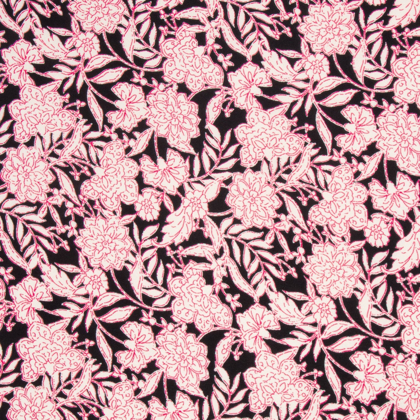 Dty Printed Dbl Brushed Pink Floral - Ragland Fabrics