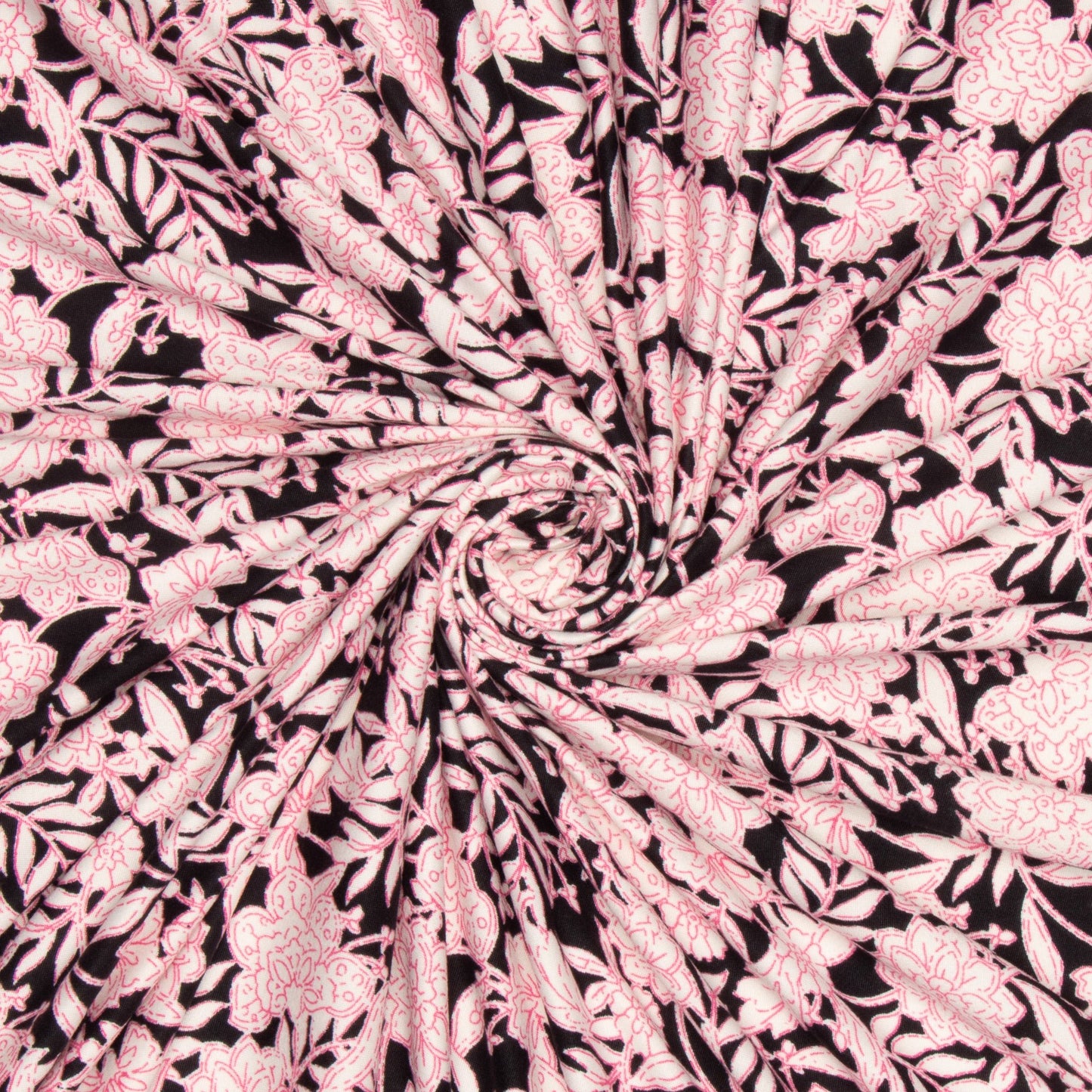 Dty Printed Dbl Brushed Pink Floral - Ragland Fabrics