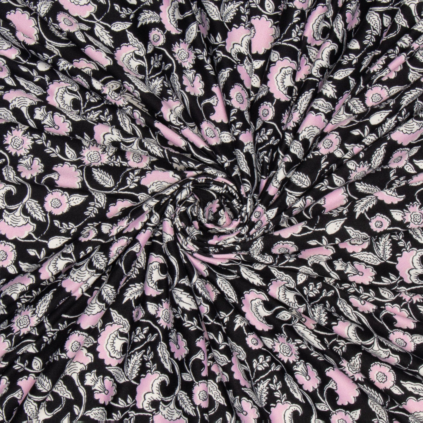 Dty Printed Dbl Brushed Lilac Floral - Ragland Fabrics