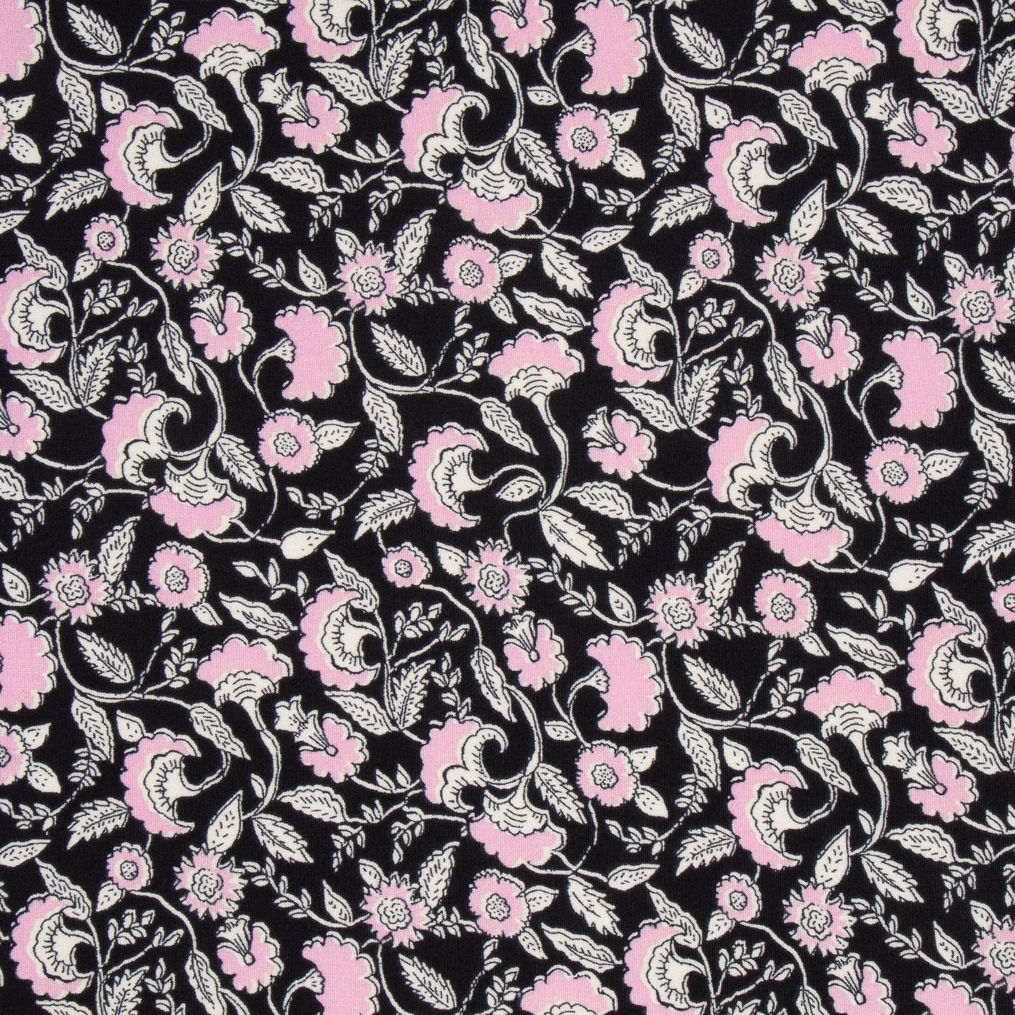 Dty Printed Dbl Brushed Lilac Floral - Ragland Fabrics