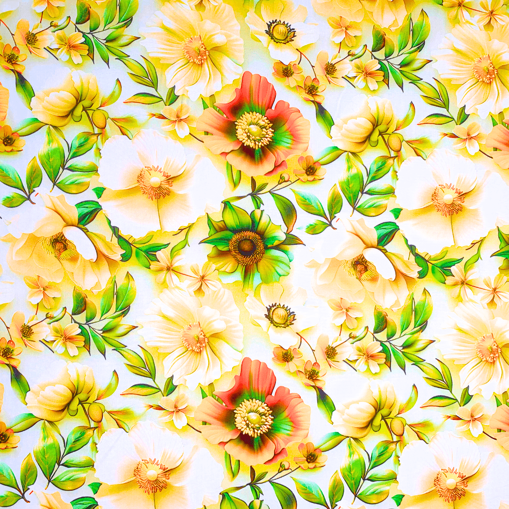 Viscose Printed Challis Floralis - Ragland Fabrics
