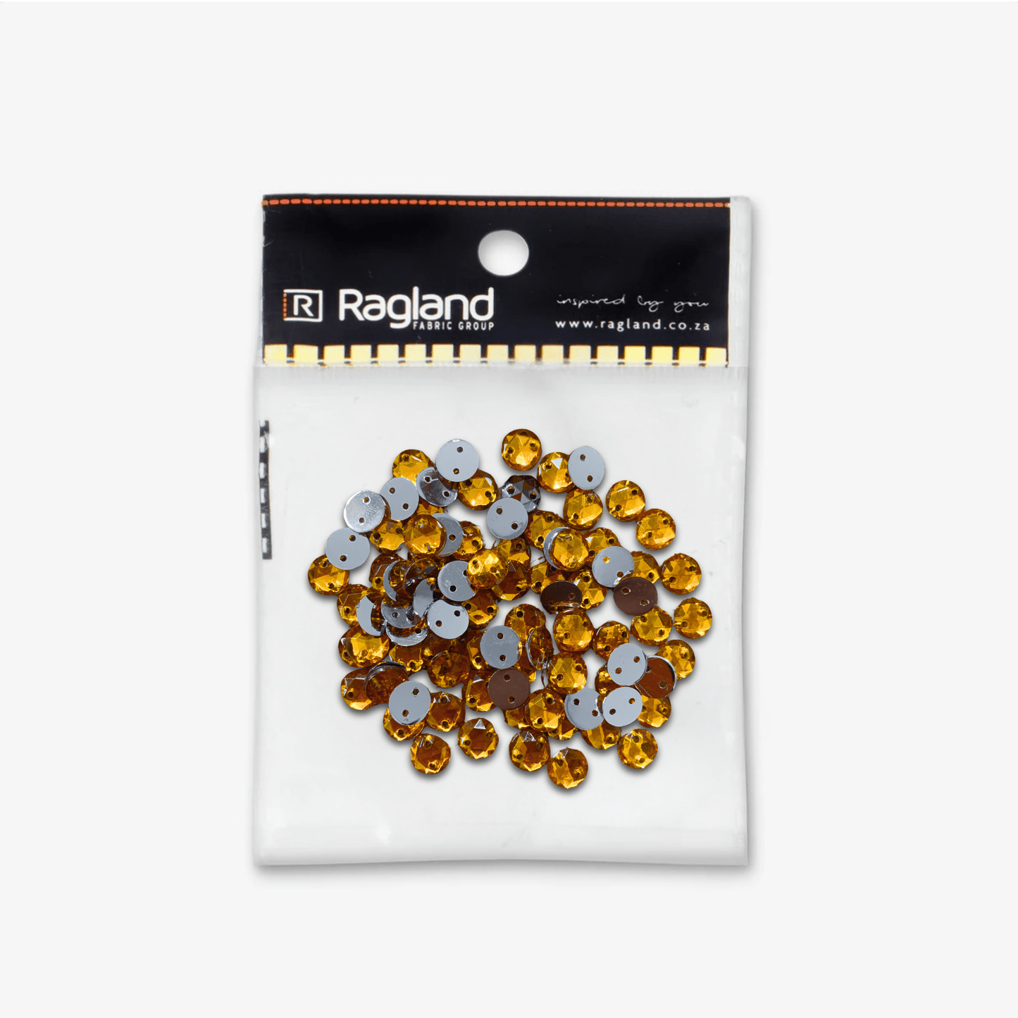 Rhinestones Yellow - Ragland Fabrics