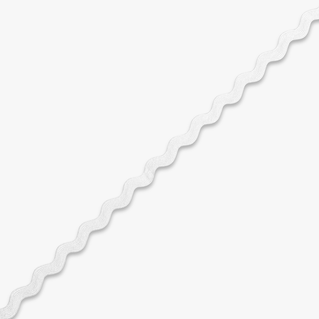 Ric Rac White (6mm) - Ragland Fabrics