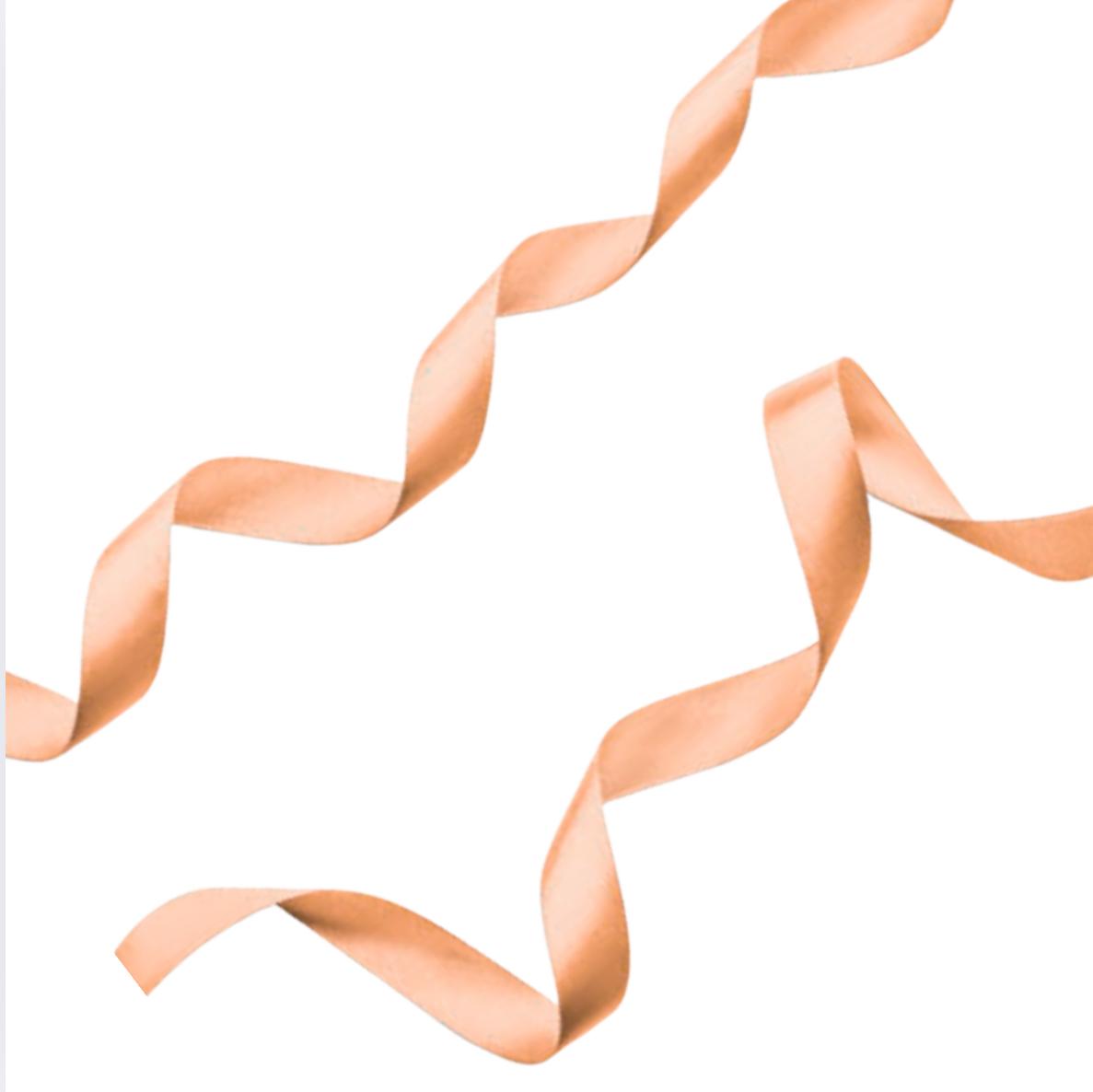 Satin Ribbon 6mm Coral Peach | TBD - Ragland Fabrics