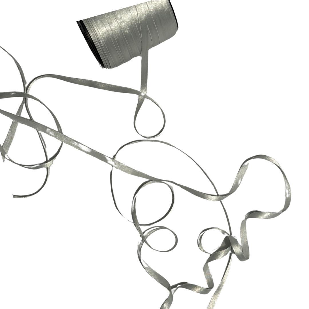 Satin Ribbon 6mm Silver | TBD - Ragland Fabrics