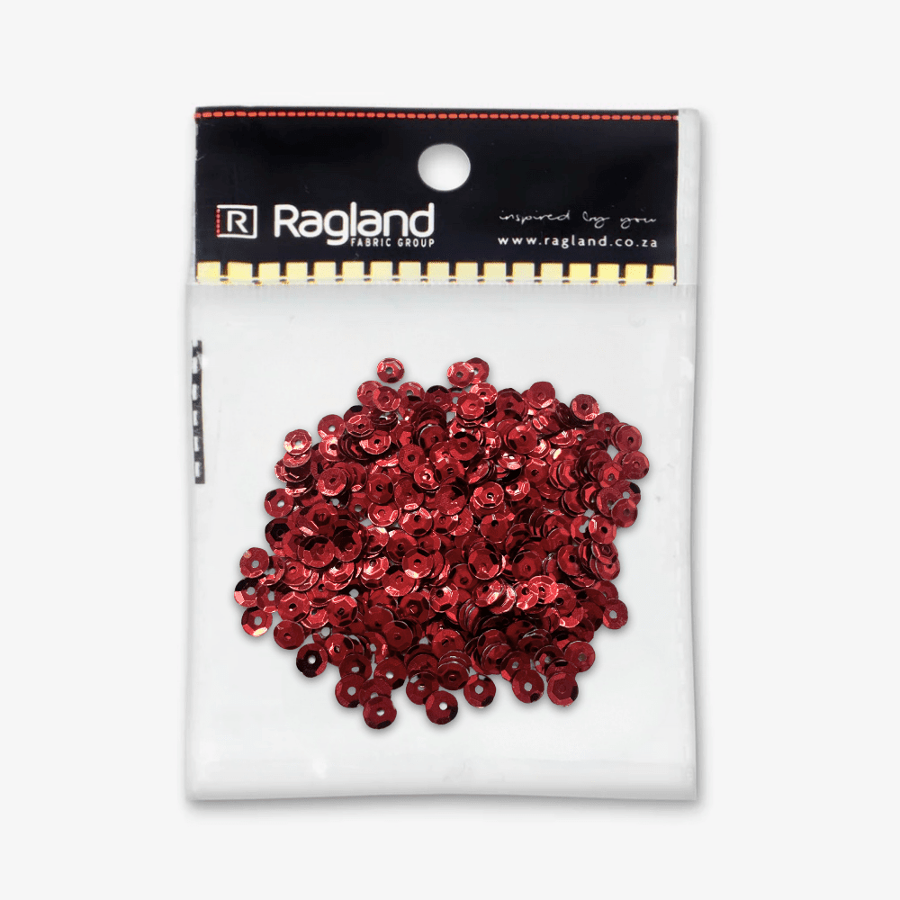 Sequins Pearly Maroon 5gram - Ragland Fabrics