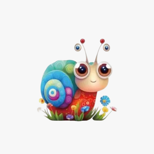 Motif Iron On Badge - Snail 6.5cmx6.5cm - Ragland Fabrics