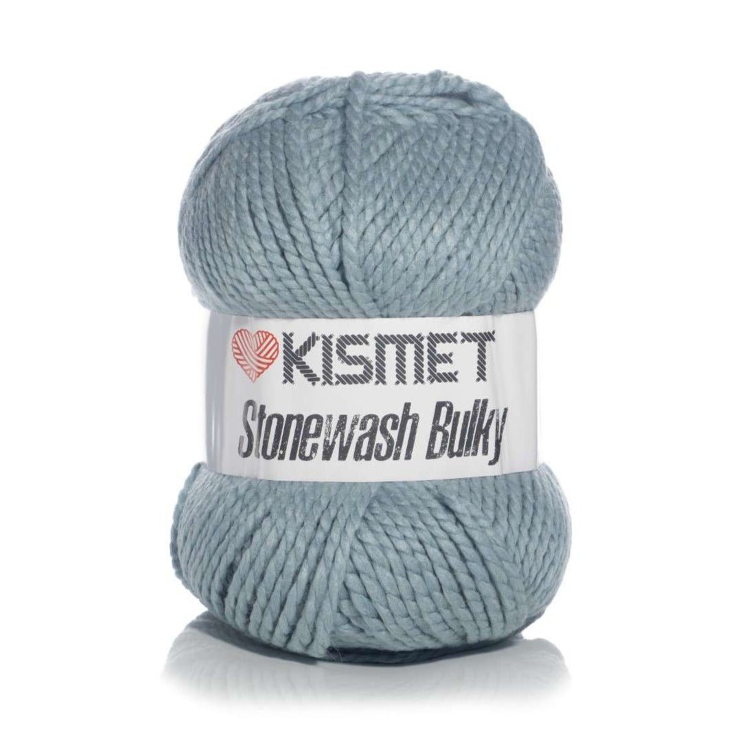 Wool Stone Wash Bulky Seafoam - Ragland Fabrics