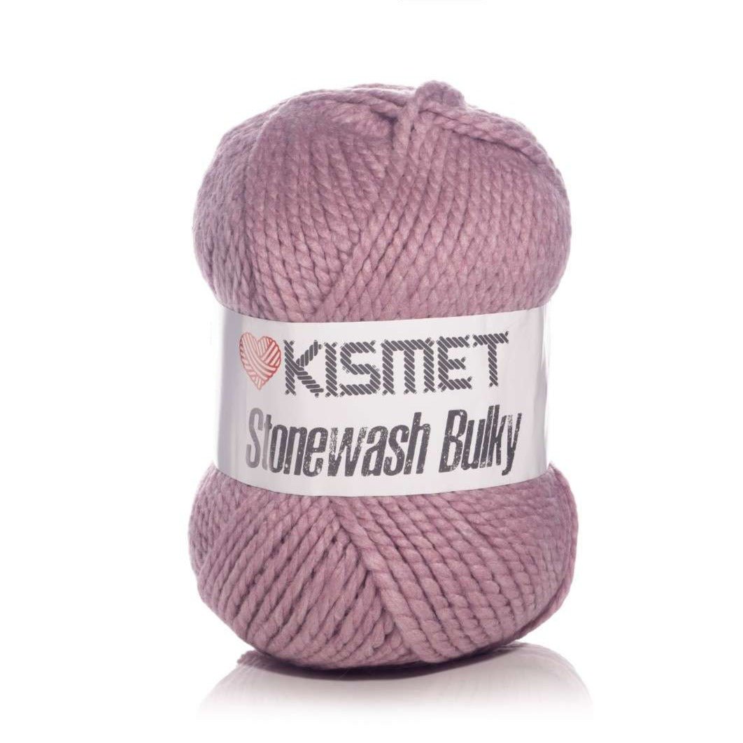 Wool Stone Wash Bulky Dusty Pink - Ragland Fabrics