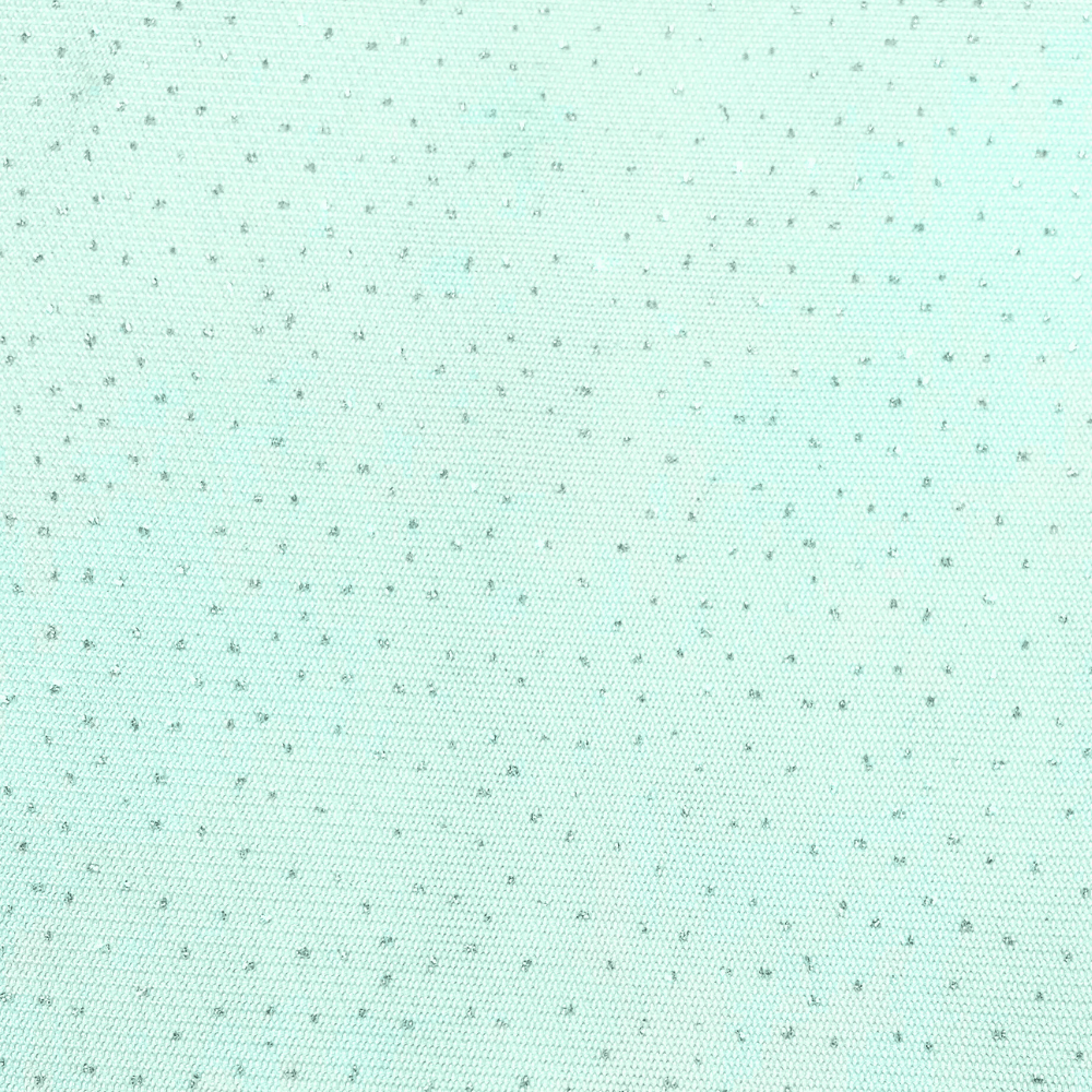 Stretch Tulle Glitter Aqua - Ragland Fabrics