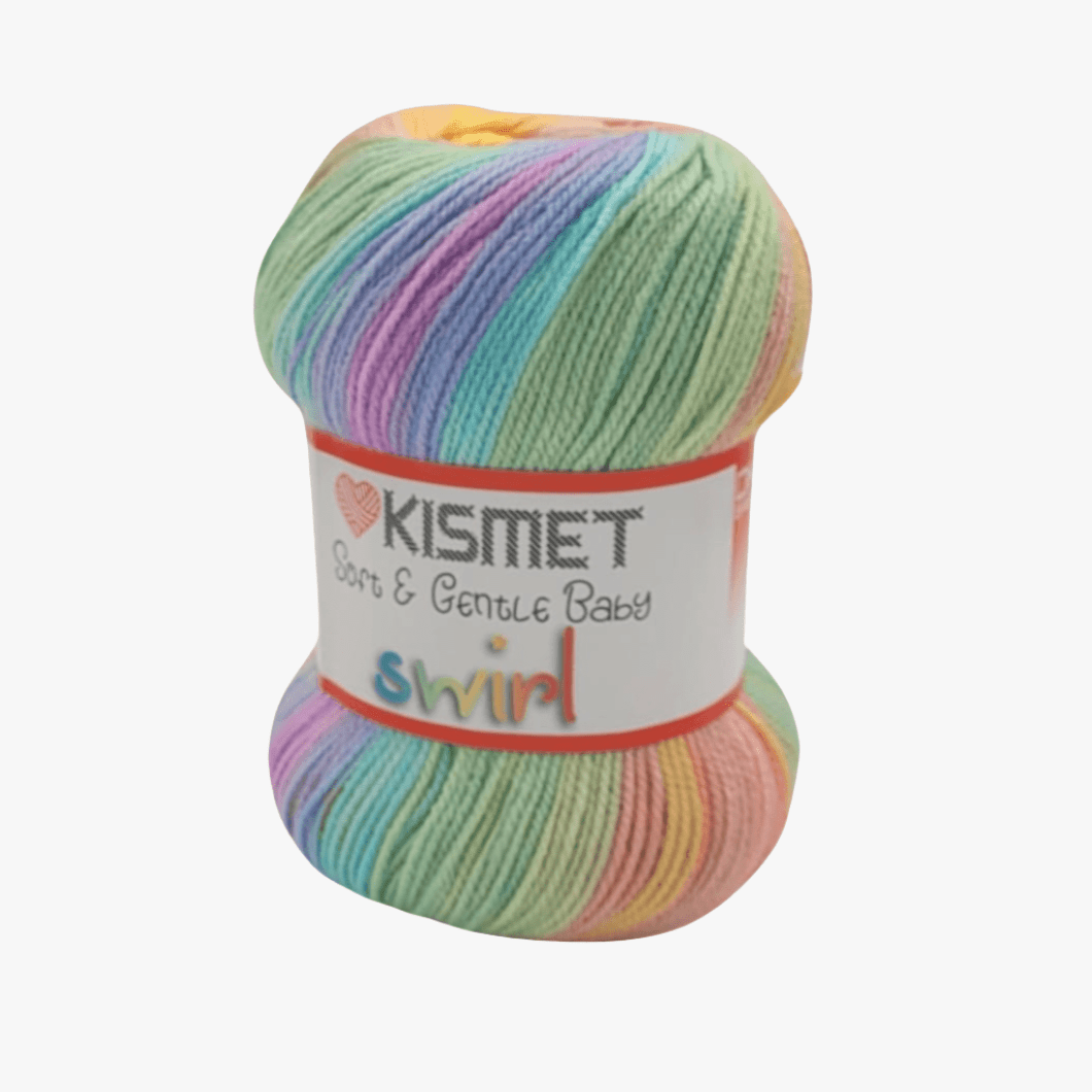Soft & Gentle Baby Swirl Pastel Rainbow - Ragland Fabrics