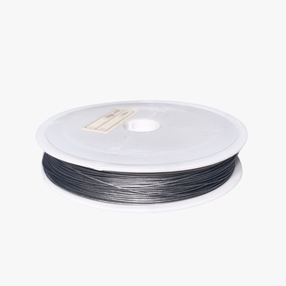 Tiger's Tail Beading Wire - Silver 0.38mm - Ragland Fabrics