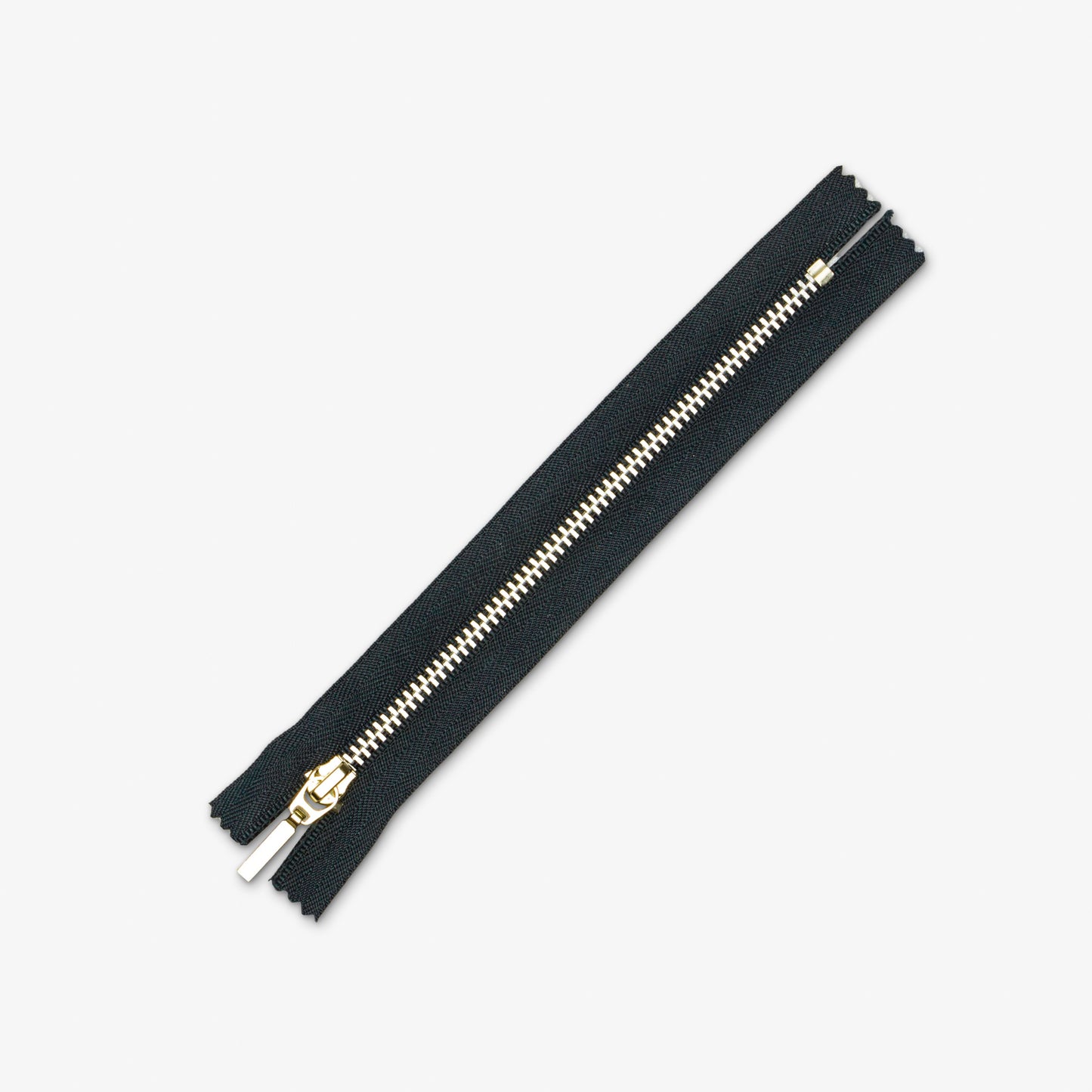 Metal Zips Black Closed End 16cm - Ragland Fabrics