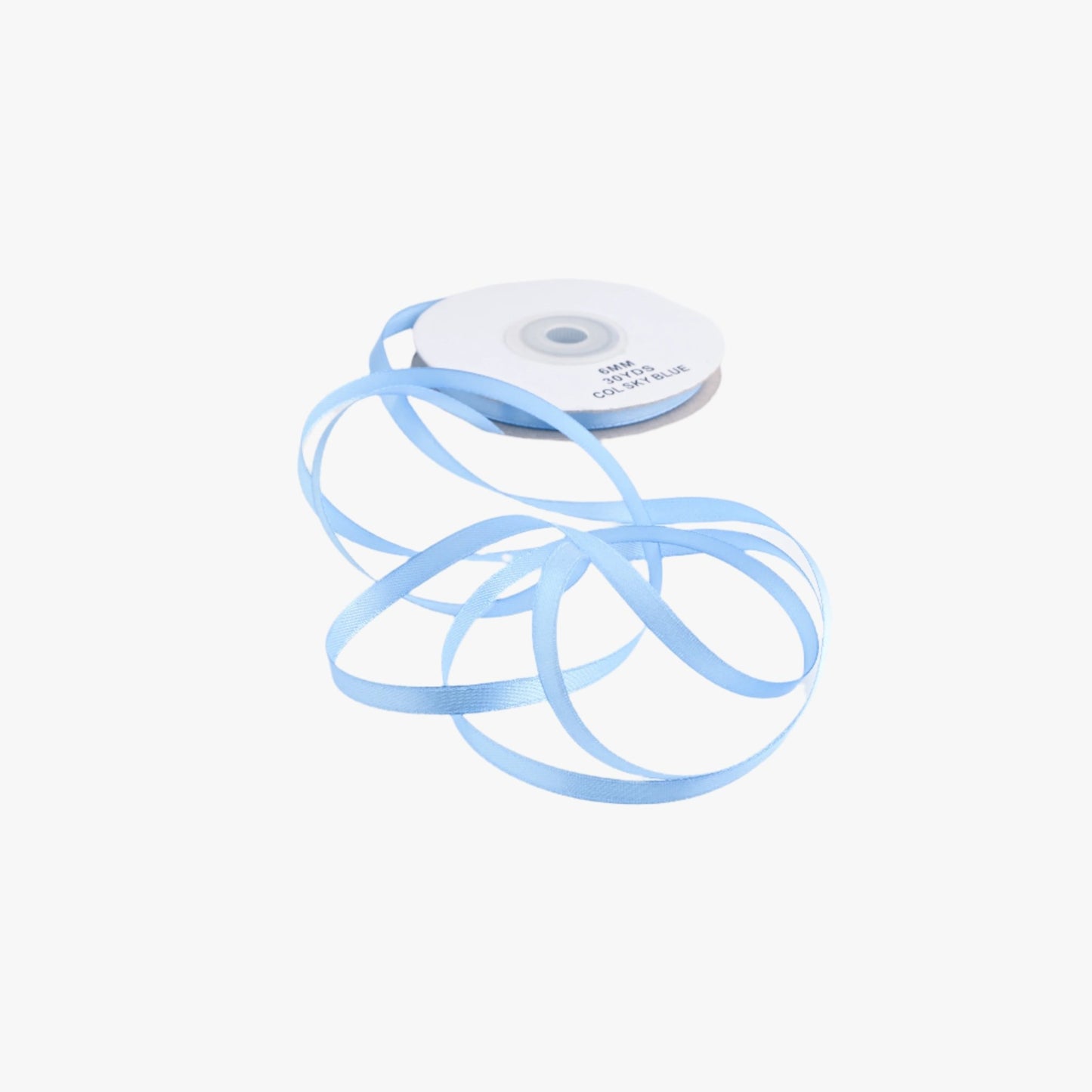 Satin Ribbon 6mm Sky Blue 76 - Ragland Fabrics