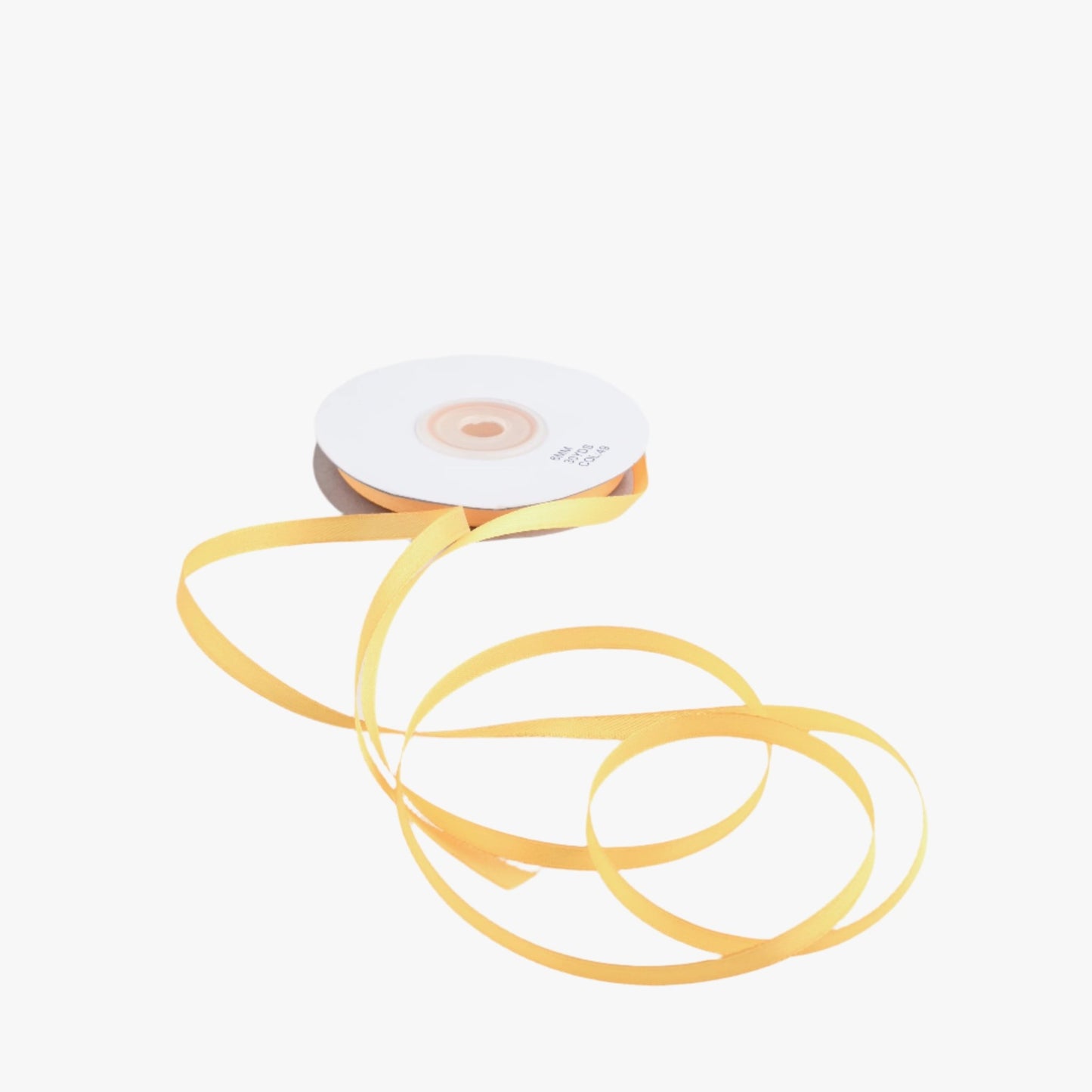 Satin Ribbon 6mm Yellow 270 - Ragland Fabrics