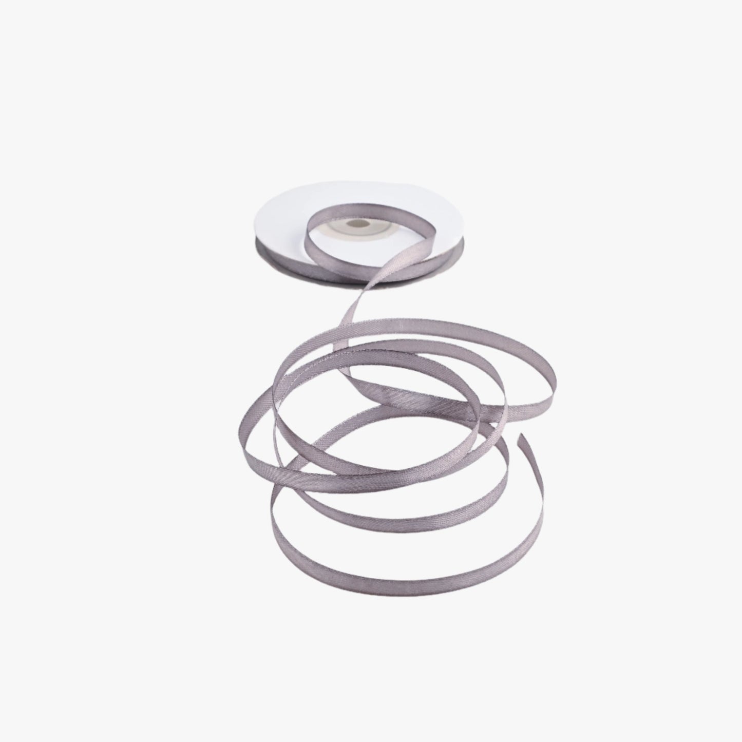 Satin Ribbon 6mm Light Grey 3107 - Ragland Fabrics