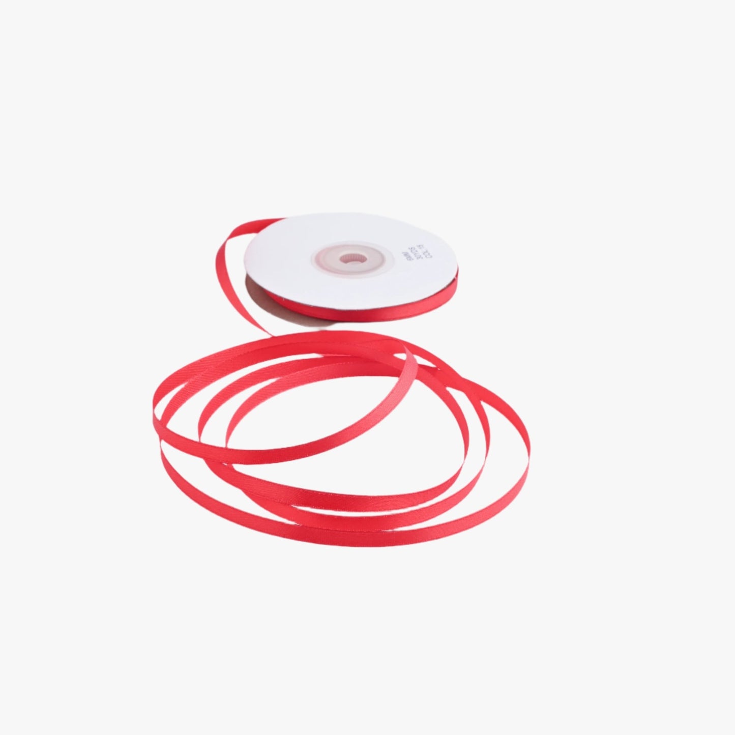 Satin Ribbon 6mm Red 15 - Ragland Fabrics