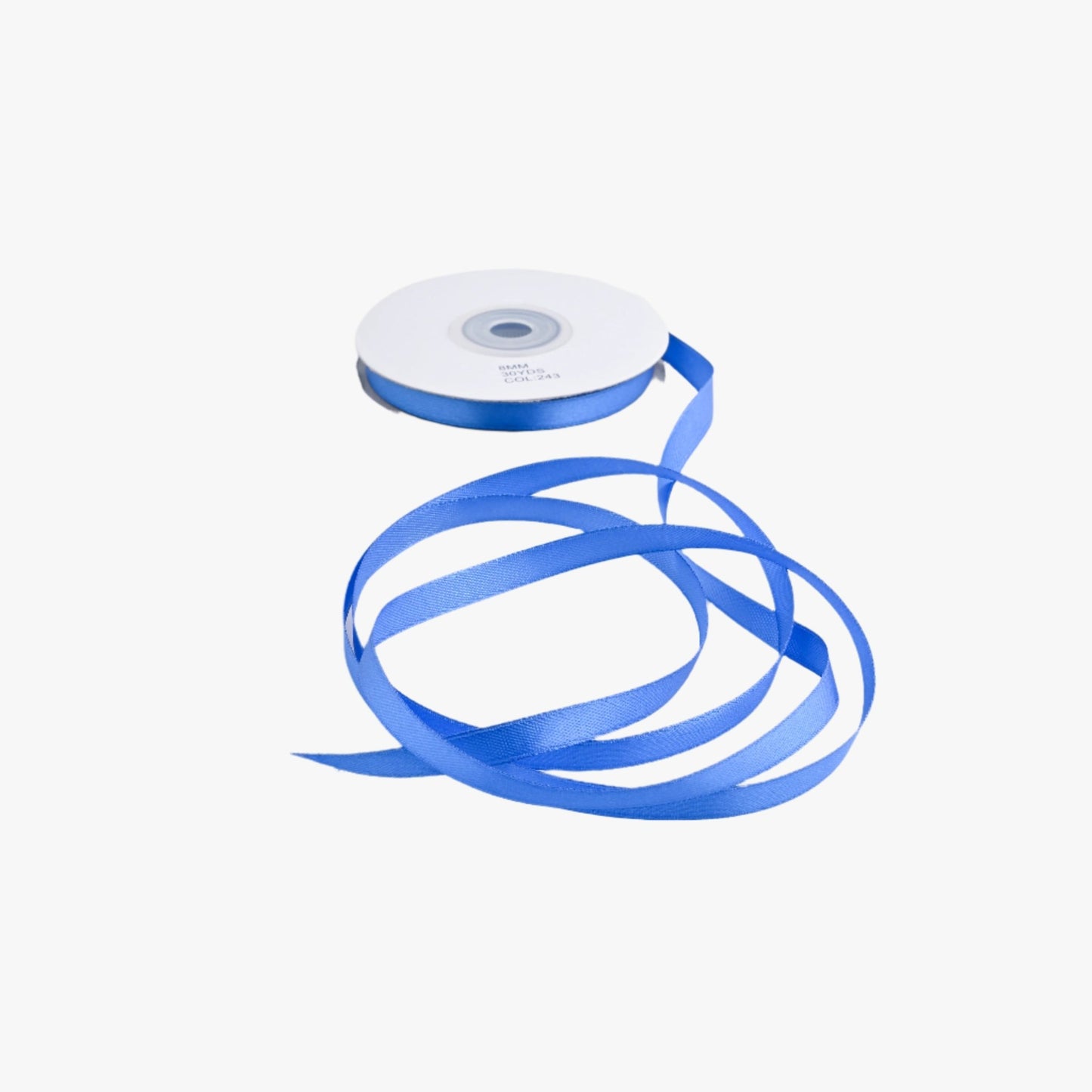 Satin Ribbon 8mm Royal Blue 243 - Ragland Fabrics