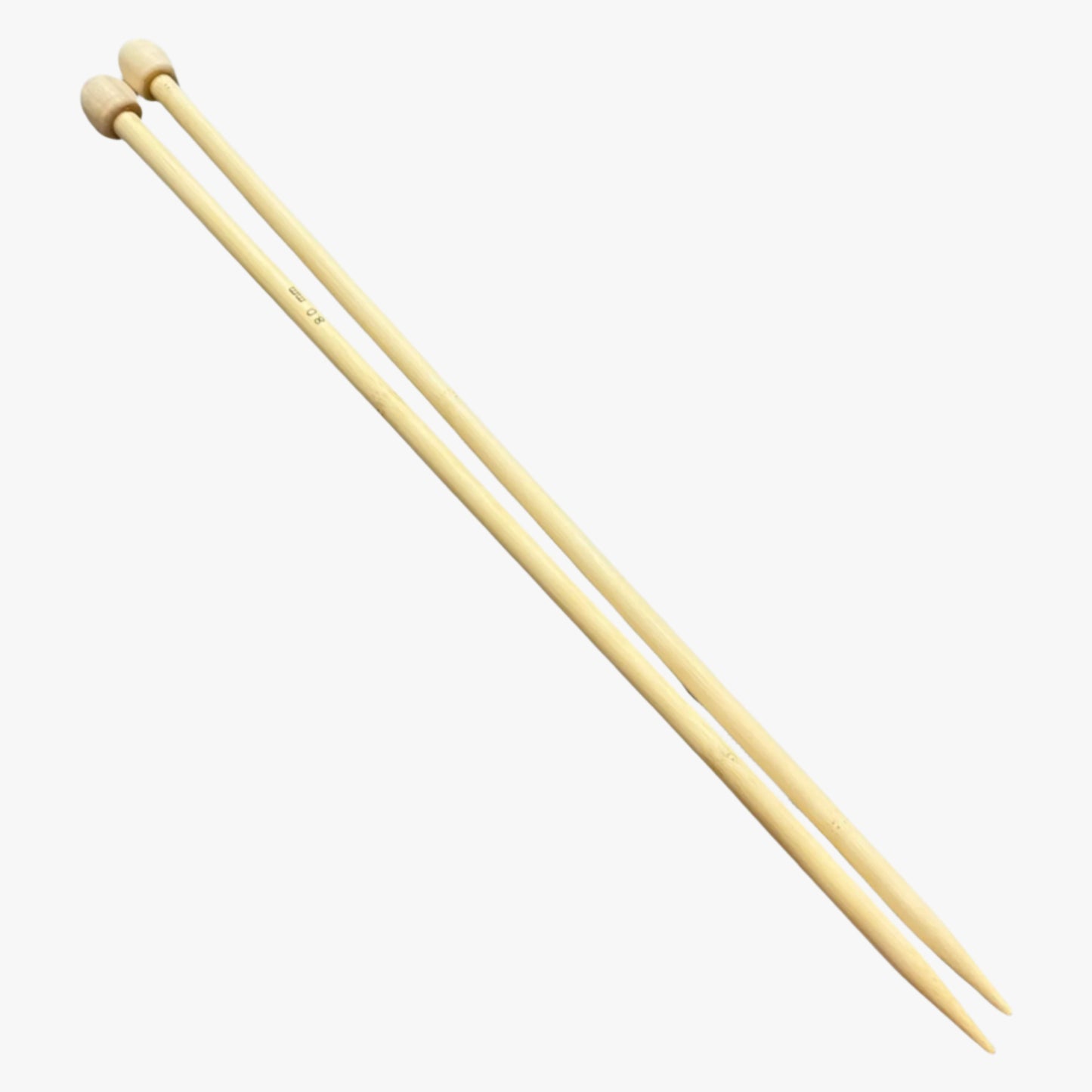 Bamboo Knitting Needles 8mm TO BE DISC - Ragland Fabrics