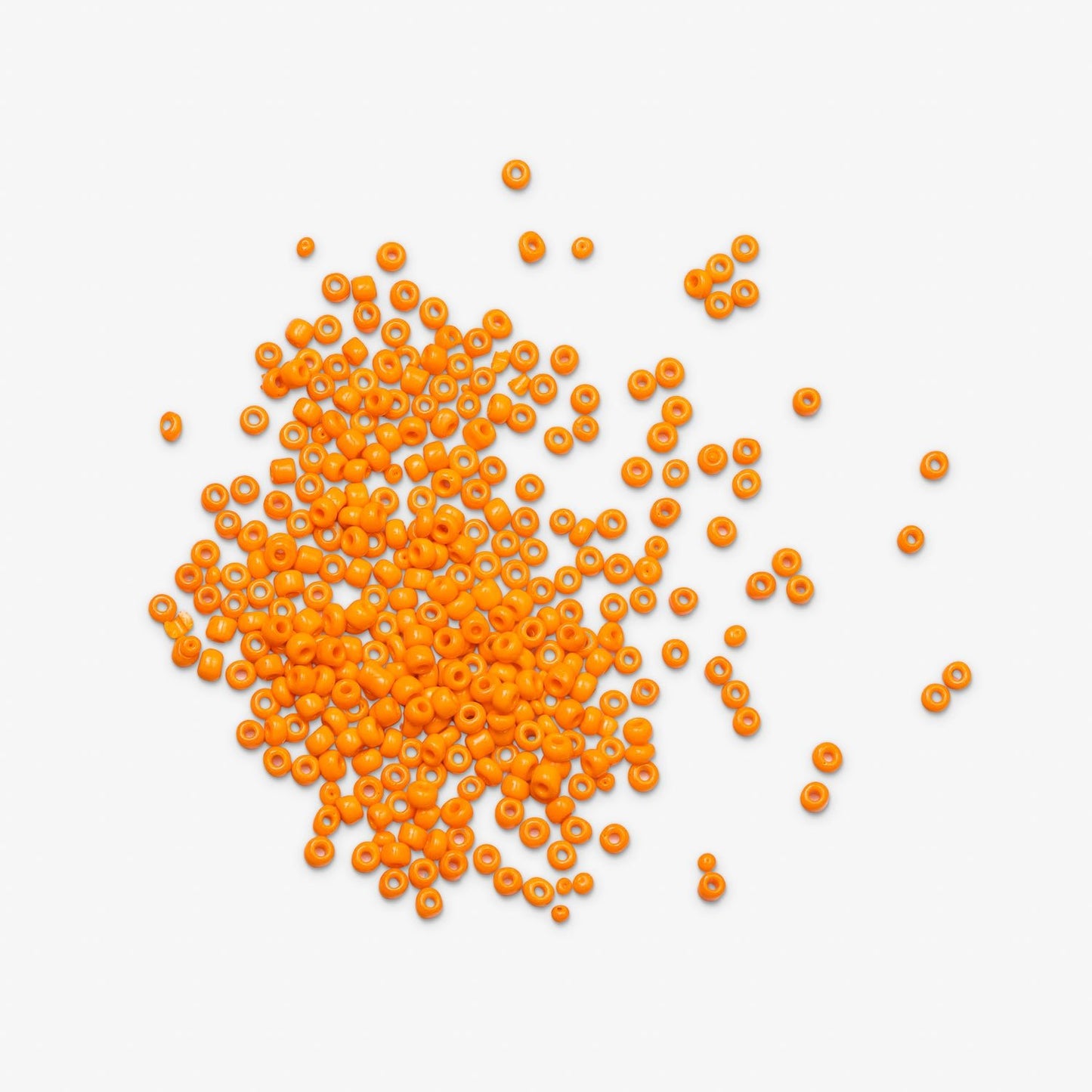African Beads Size 8 20g Orange - Ragland Fabrics