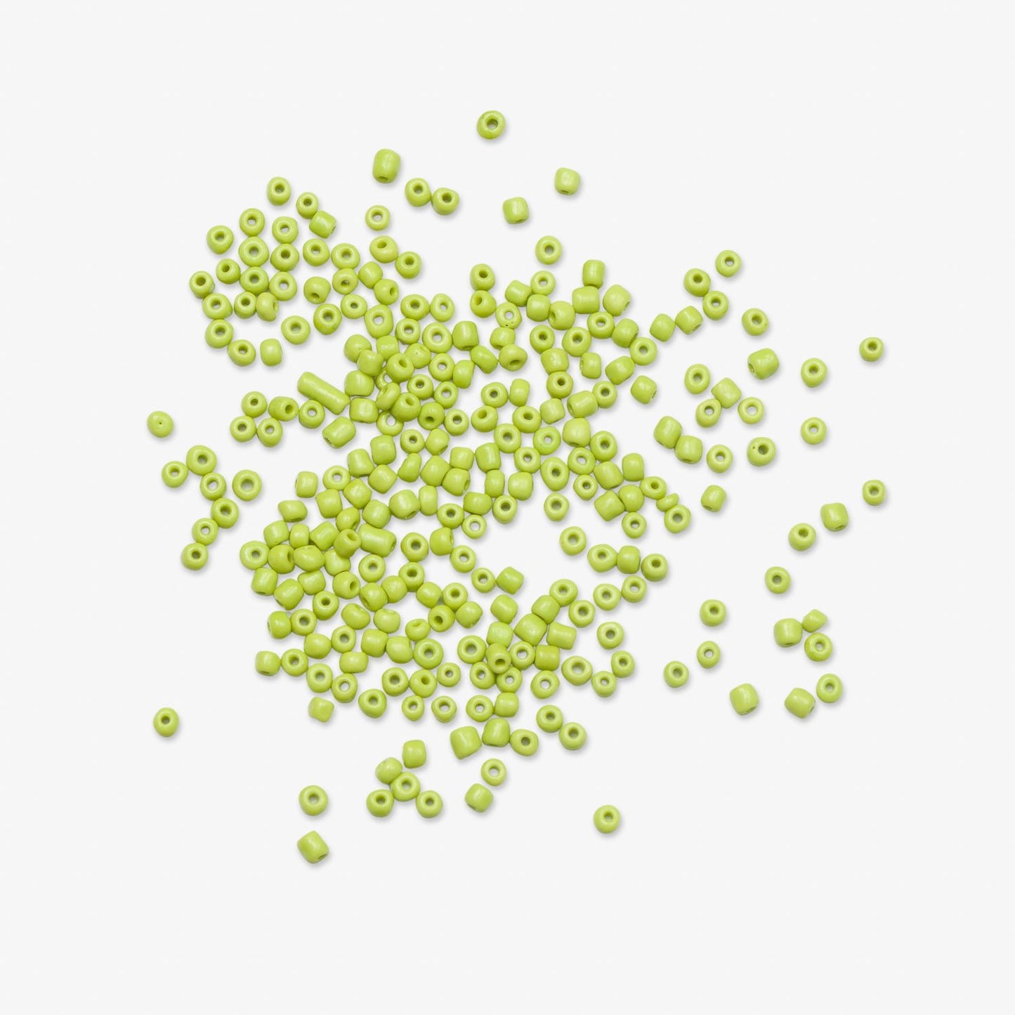 African Beads Size 8 20g Lime Green - Ragland Fabrics