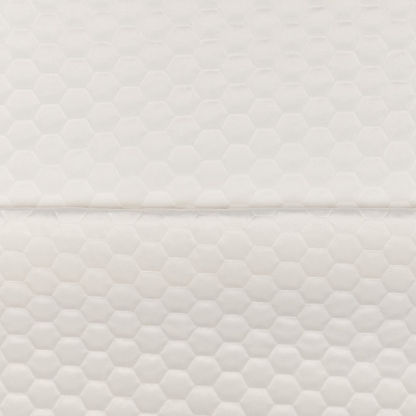 Bellahex Quilted Velvet 140cm Bone White