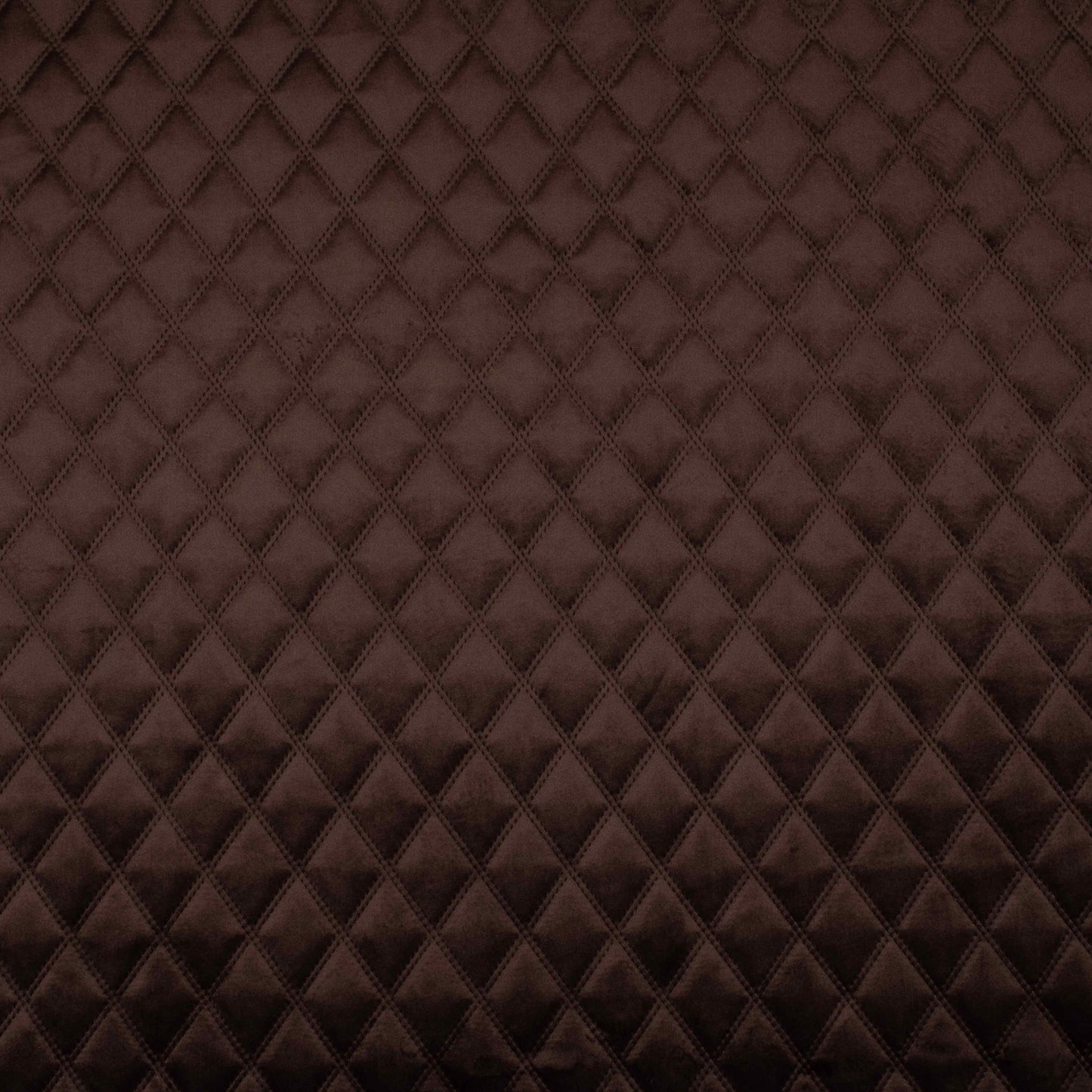 Quilted Velvet Carob - Ragland Fabrics
