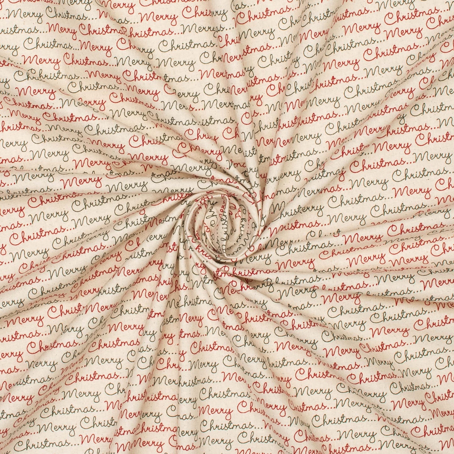 Christmas Cotton merry Xmas natural