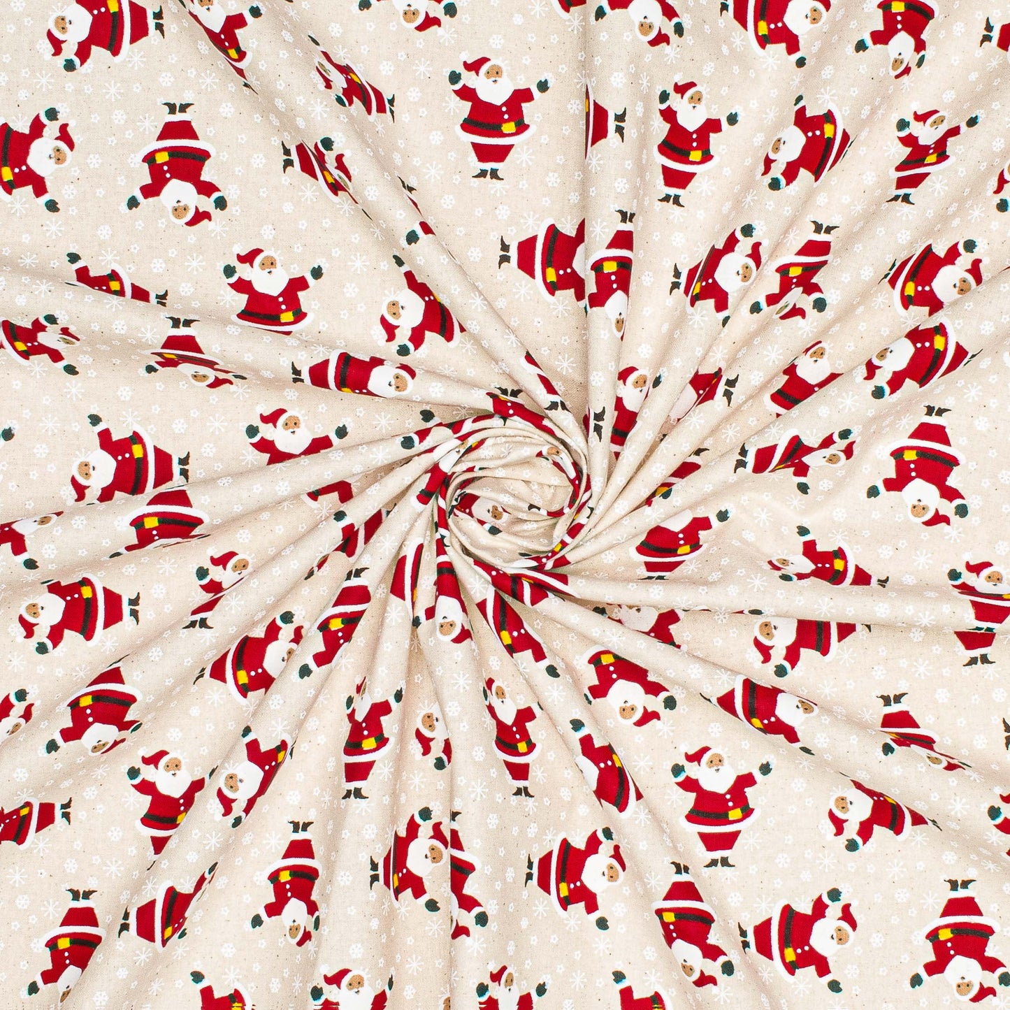 Christmas Cottons colour Santa multi
