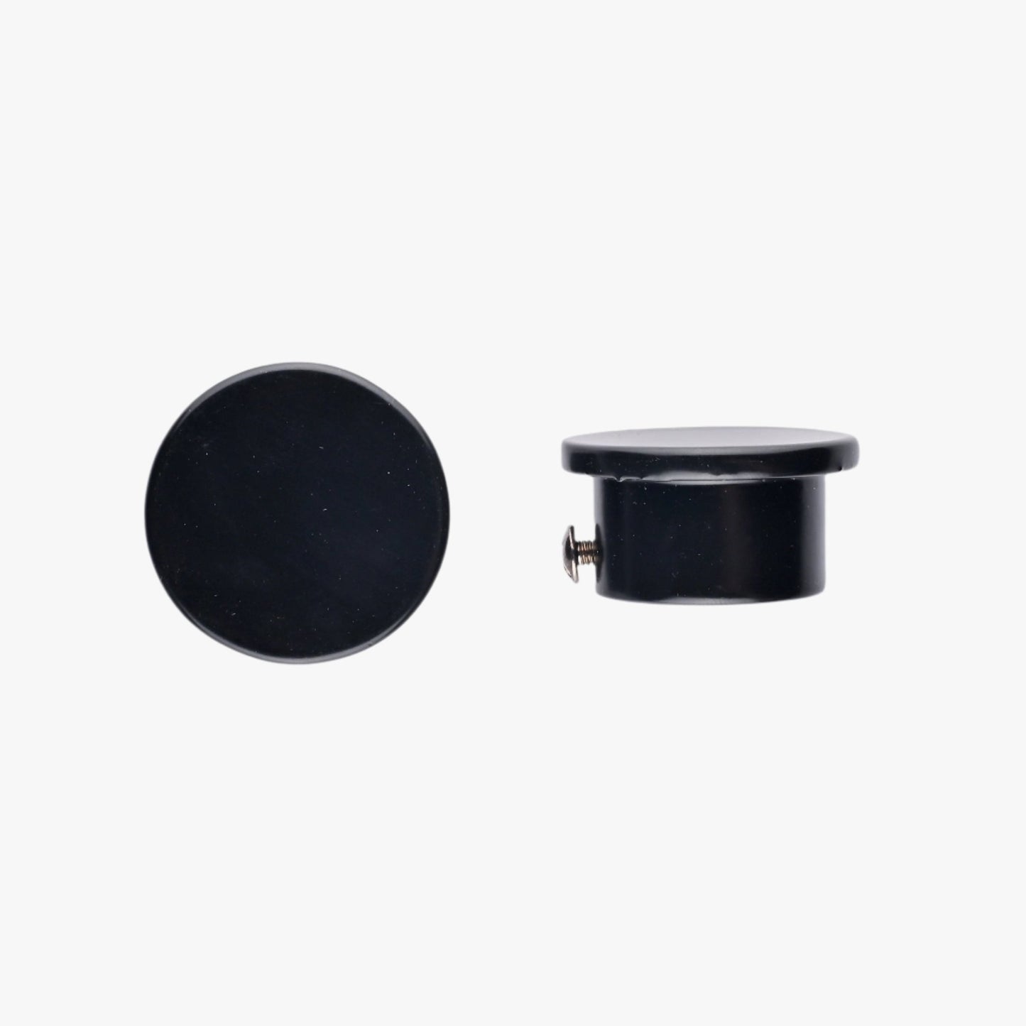 Rod End Caps 25mm - Black - Ragland Fabrics