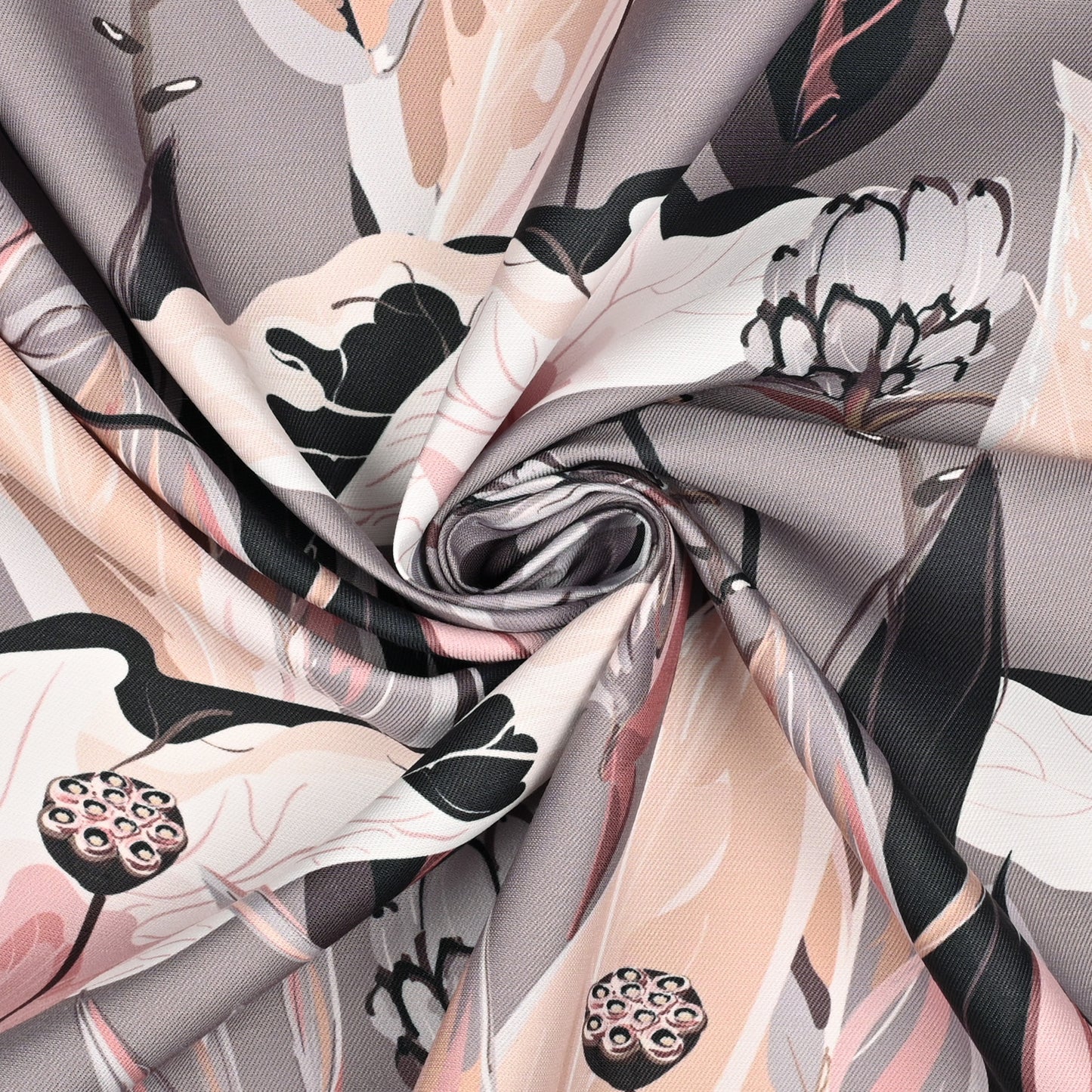 Eco Fabric Peach Blossom Grey #647