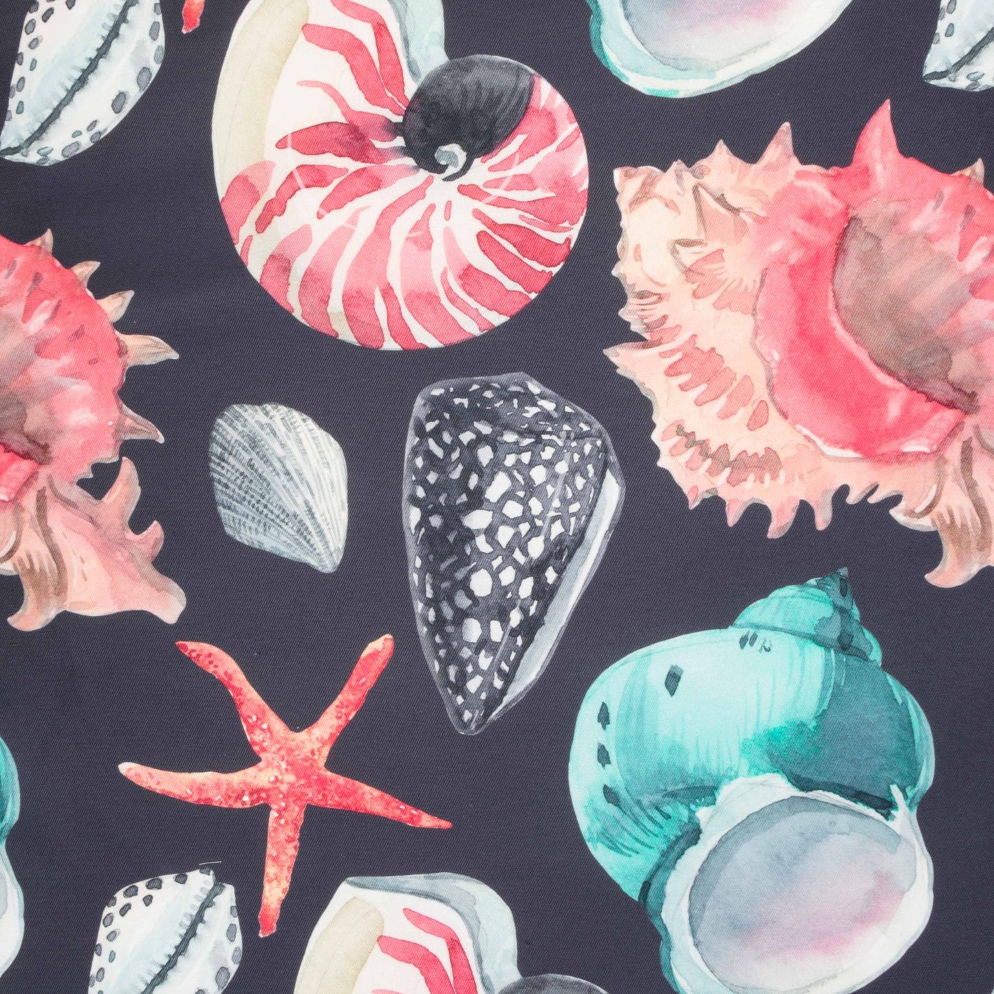 Eco Under The Sea Black 140cm - Ragland Fabrics